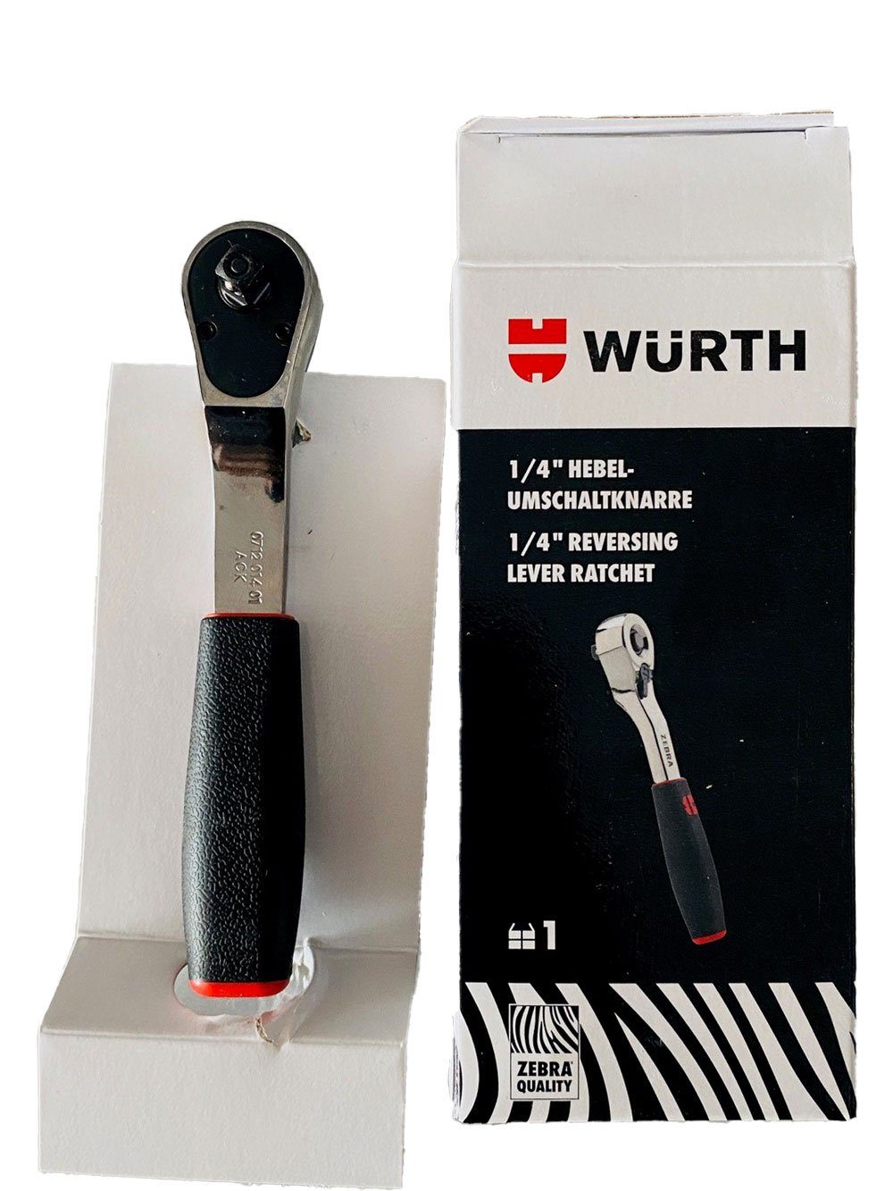 Würth Umschaltknarre Würth 1/4 Zoll Hebelumschaltknarre;Bitknarre; Ratsche; Rechts- & Links (1 St)