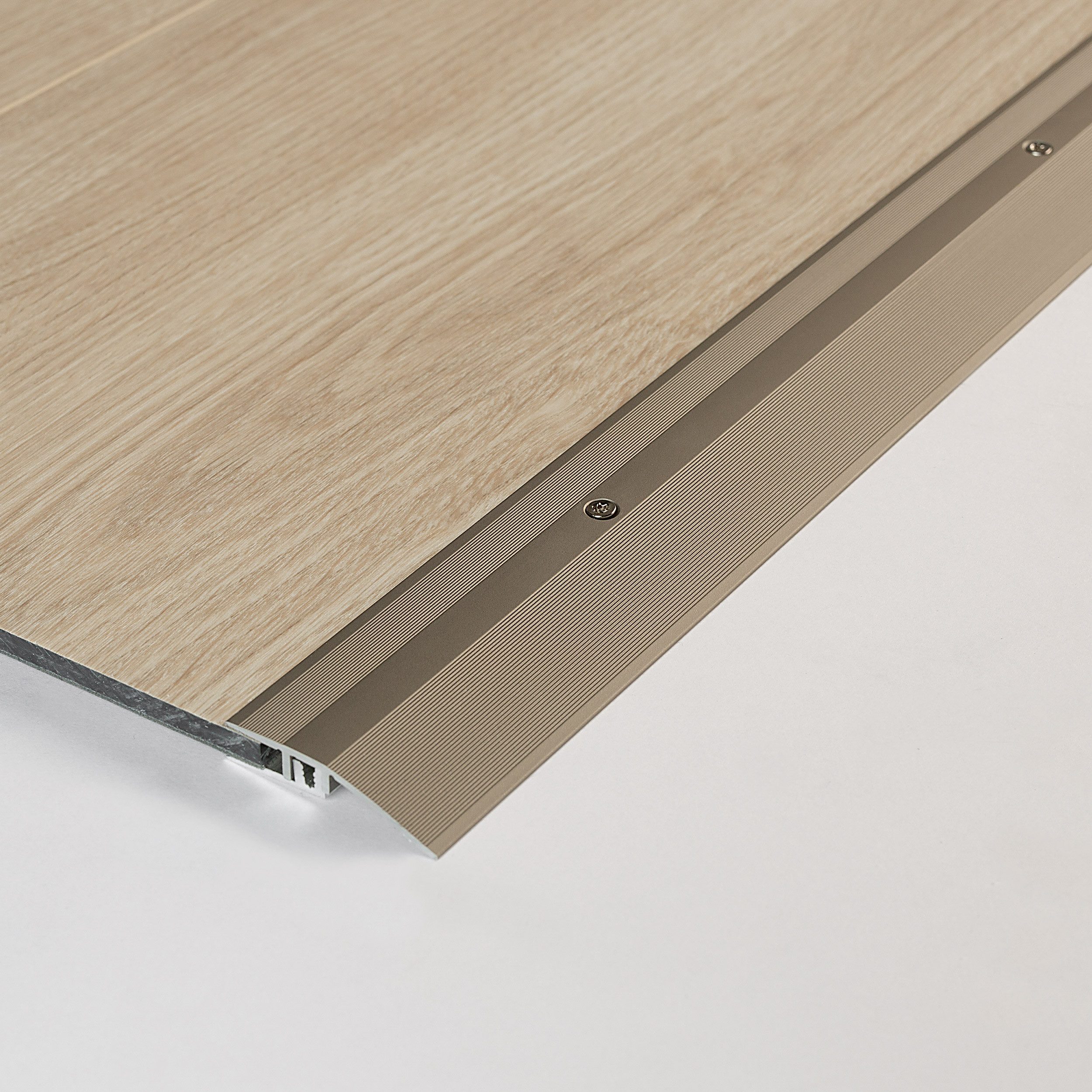 PARADOR Anpassprofil Aluminium eloxiert Edelstahl (Aluminium eloxiert, 1-St., Für Produkte von 4 bis 9 mm), Für einen optimalen Höhenausgleich