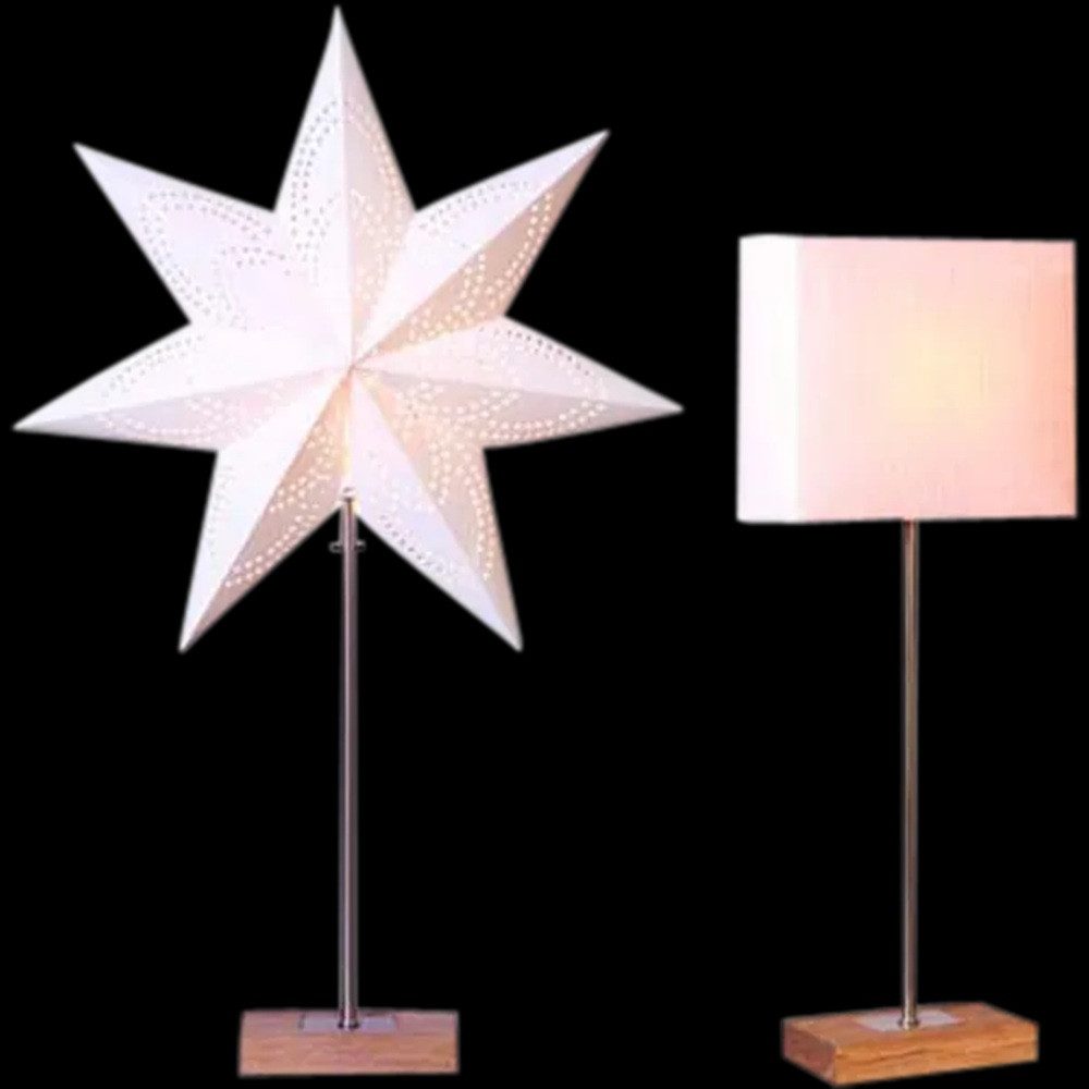 STAR Fensterleuchter 239-05 Stehlampe "Combi Pack" beige 52,5 x 20cm Stern / Schirm