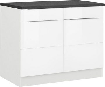 Kochstation Unterschrank KS-Brindisi 100 cm breit, viel Stauraum