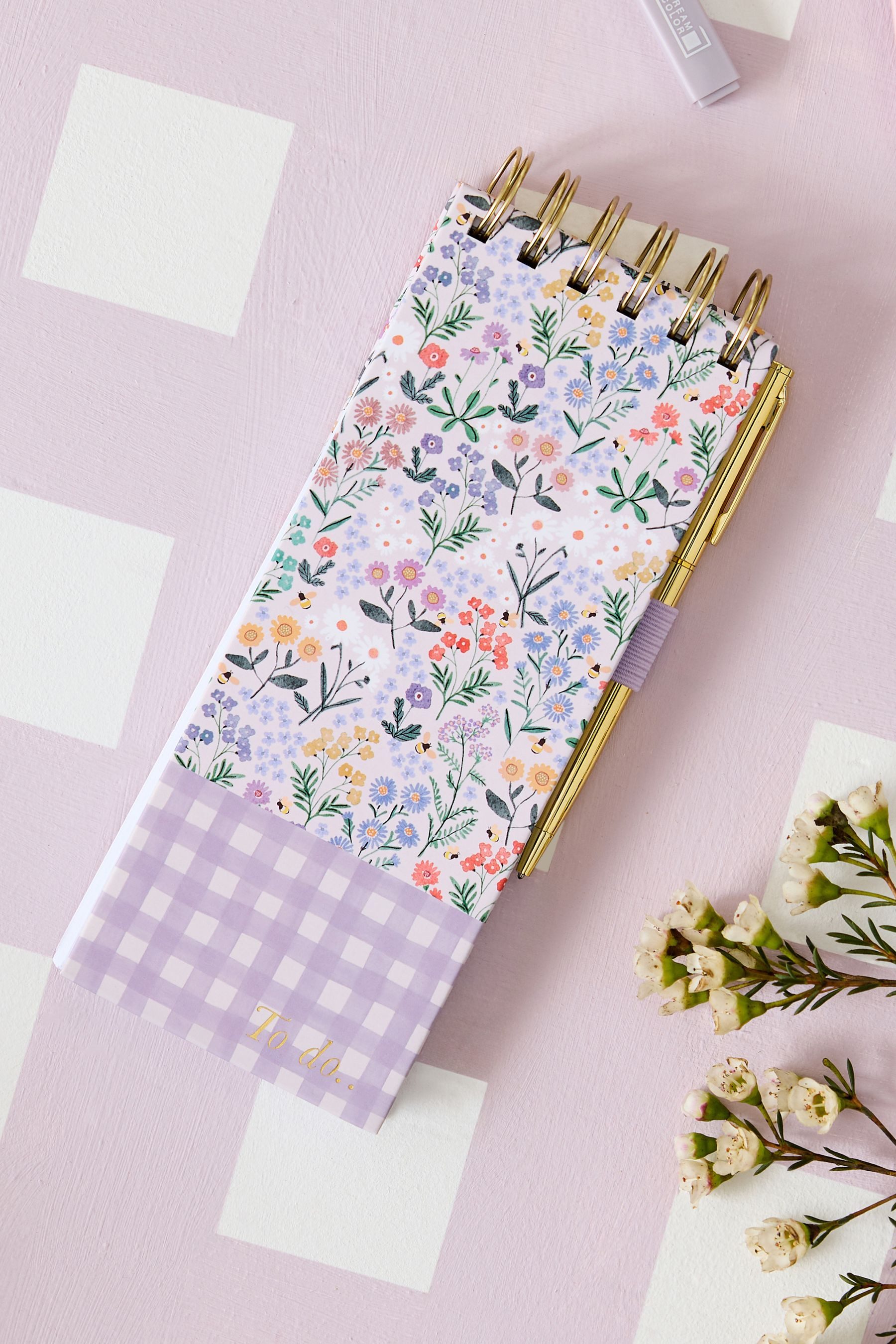 Next Notizblock Listentafel mit Stift, Vichykaros