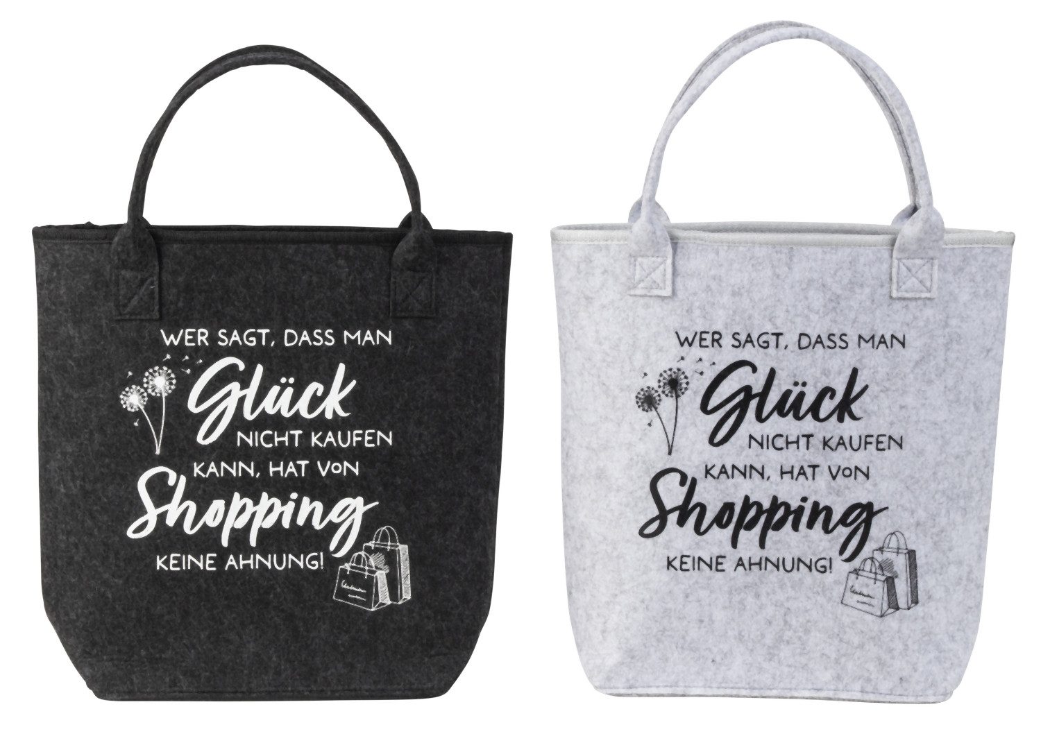 MF Einkaufsshopper Filz Taschen 2er Set günstig online kaufen