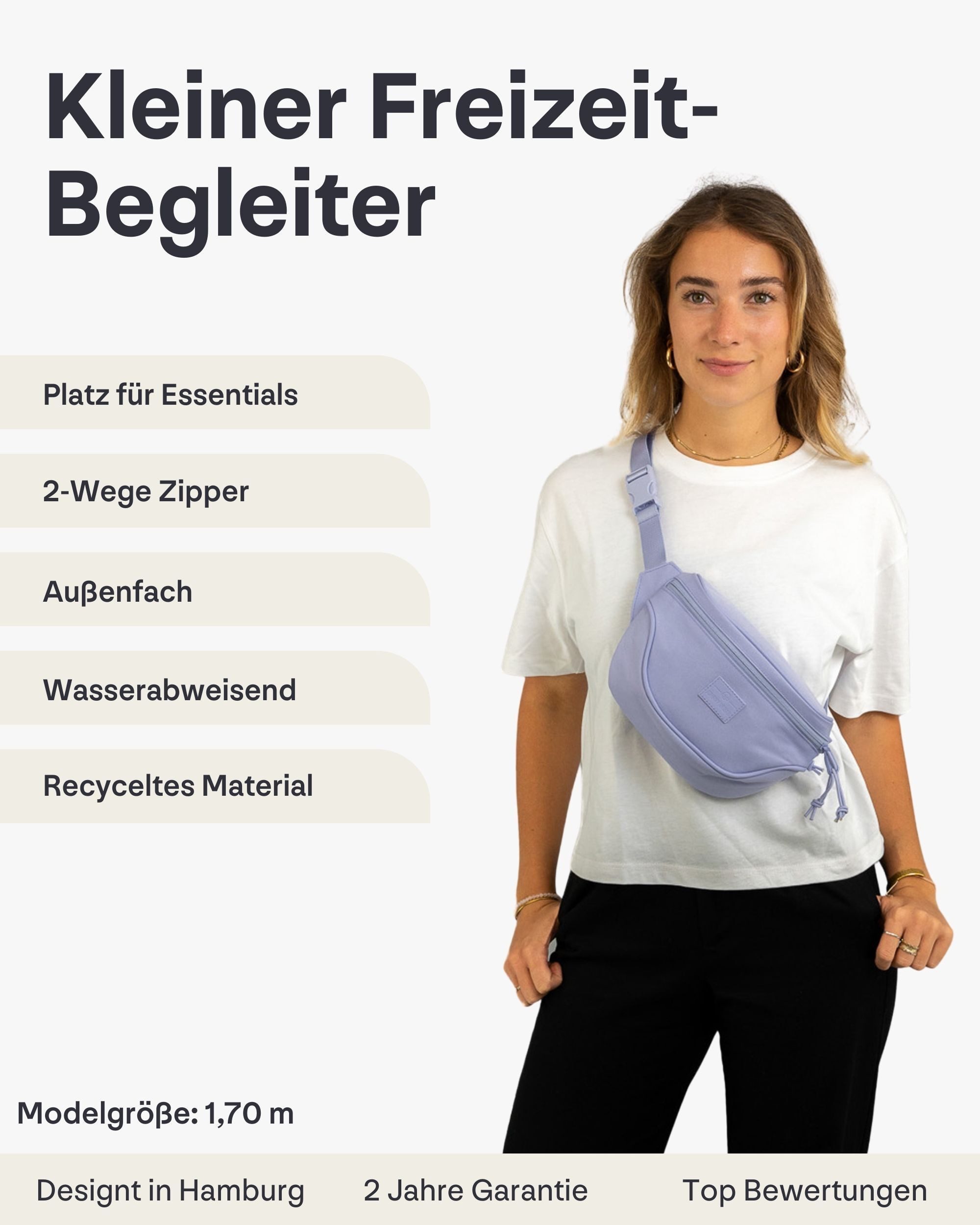 Johnny Urban Gürteltasche Ben Bauchtasche Damen Herren Wasserabweisend (1-tlg), Größenverstellbar, Wasserabweisend