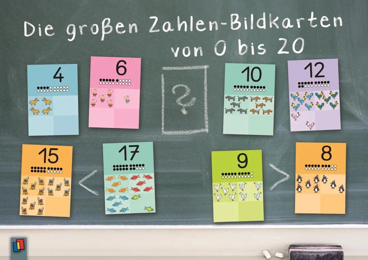 Verlag an der Ruhr Spiel Die großen Zahlen-Bildkarten von 0 bis 20 für den Anfangsunterricht