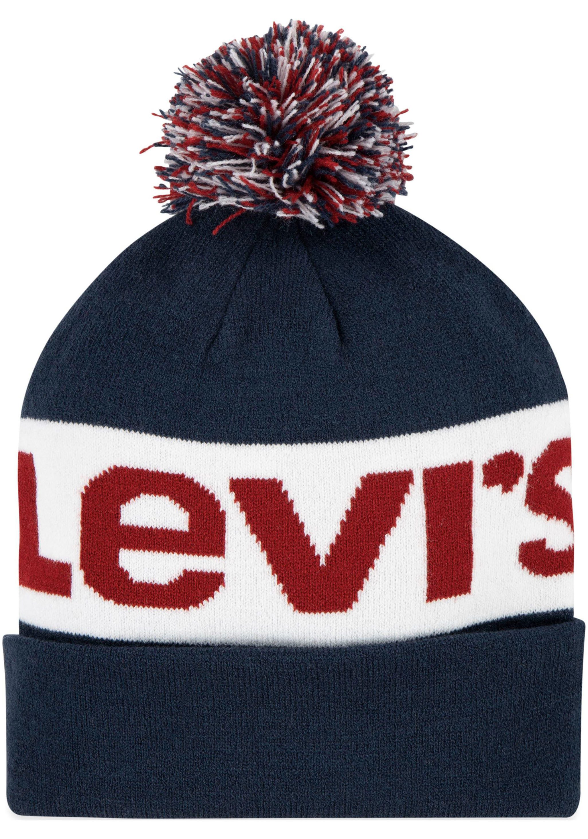 Levi's® Kids Bommelmütze (Set) im Set mit Handschuhen, für Größen 128 bis 158 – Bild 3 von 4