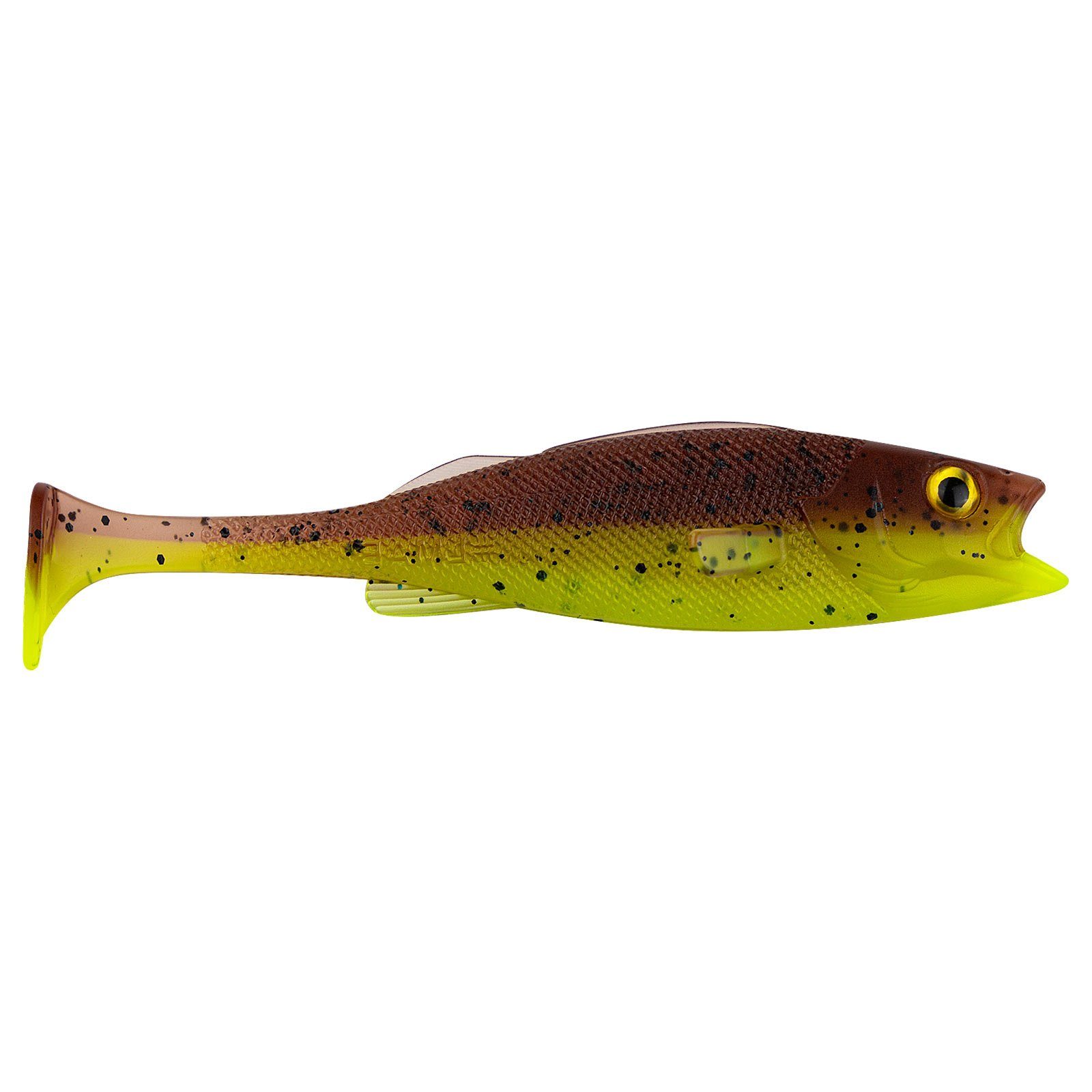 Chartreuse Green Bait Big Pumpkin Perch LMAB LMAB 18cm Shad Gummifisch Kunstköder, Köfi