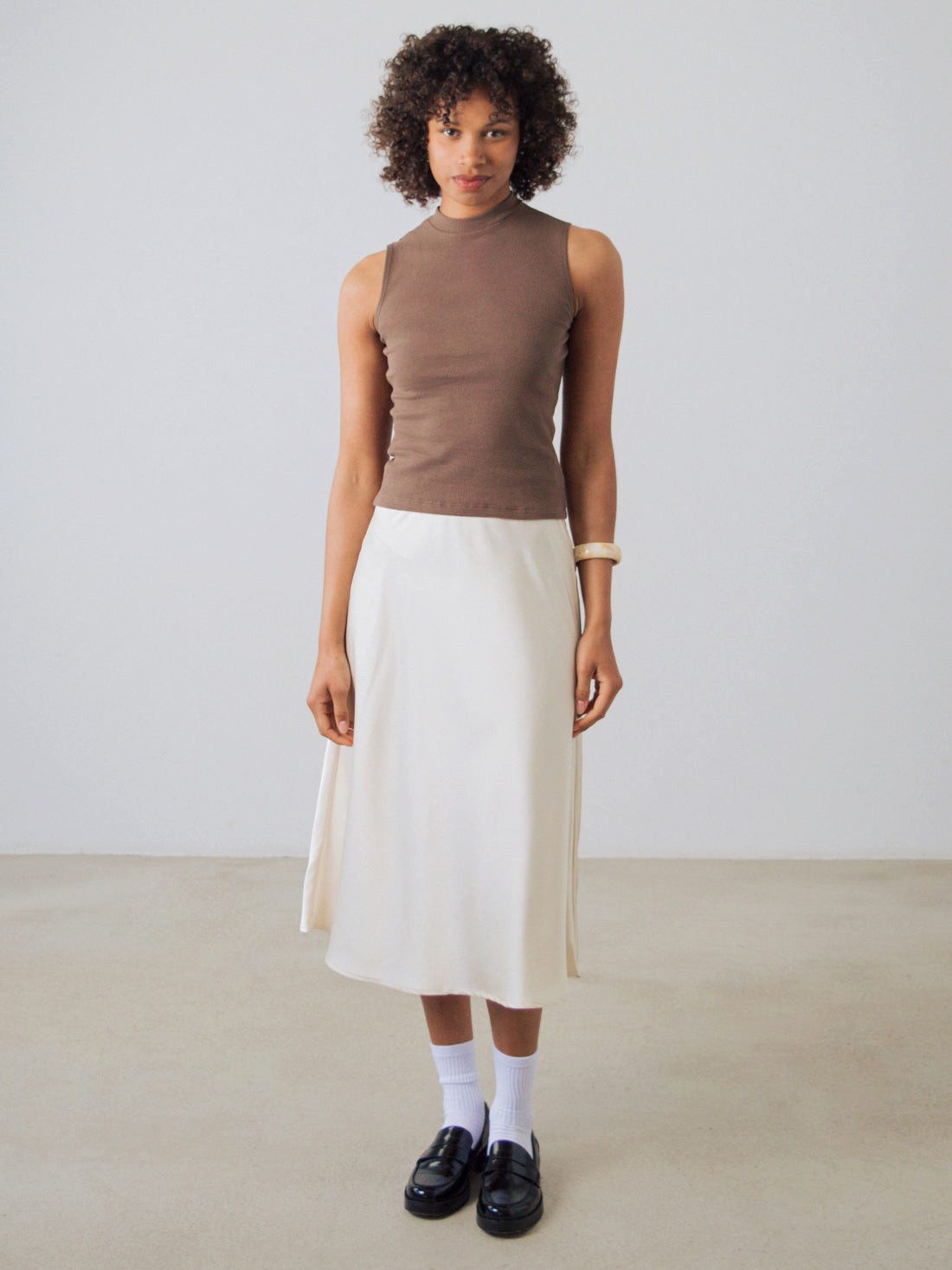 HONEST BASICS Tanktop Mock-Top aus Bio- und recycelter Baumwolle