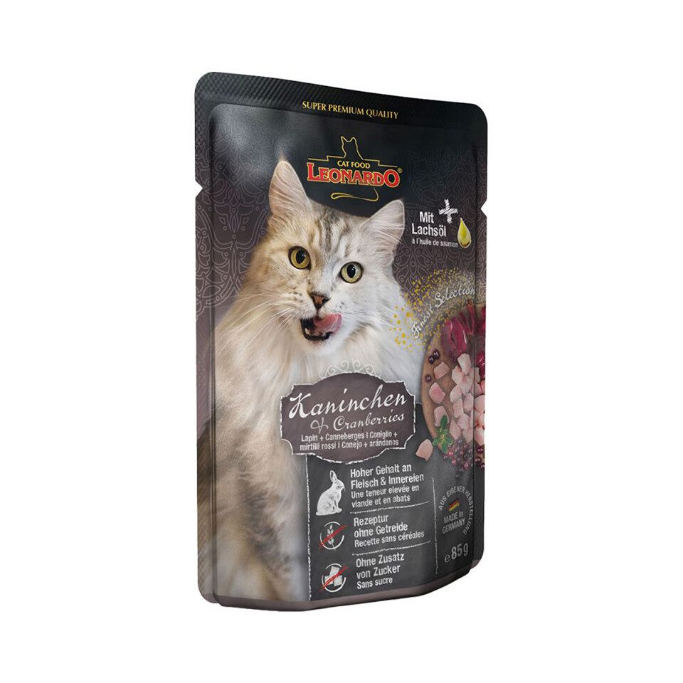 LEONARDO Kaninchen + Cranberries 85 g, Nassfutter für: Katze von Leonardo