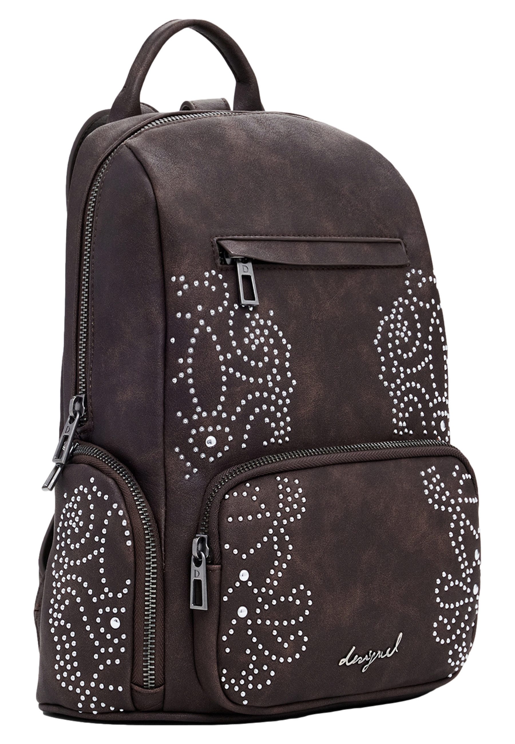 Desigual Rucksack Rucksack POKER FACE CHESTER MINI CHOCO Backpack (1-tlg)