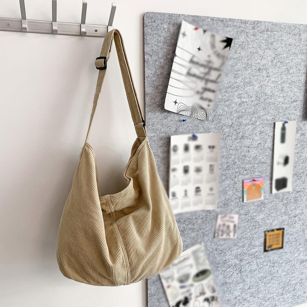 FOUORTUNATE-BEE Schultertasche Cord Umhängetasche Casual Crossbody Mode Ret günstig online kaufen