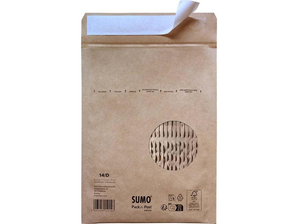 Sumo Versandtasche Sumo Versandtaschen 175 x 265 mm, 25 Stk., FSC-zer, Haftklebung