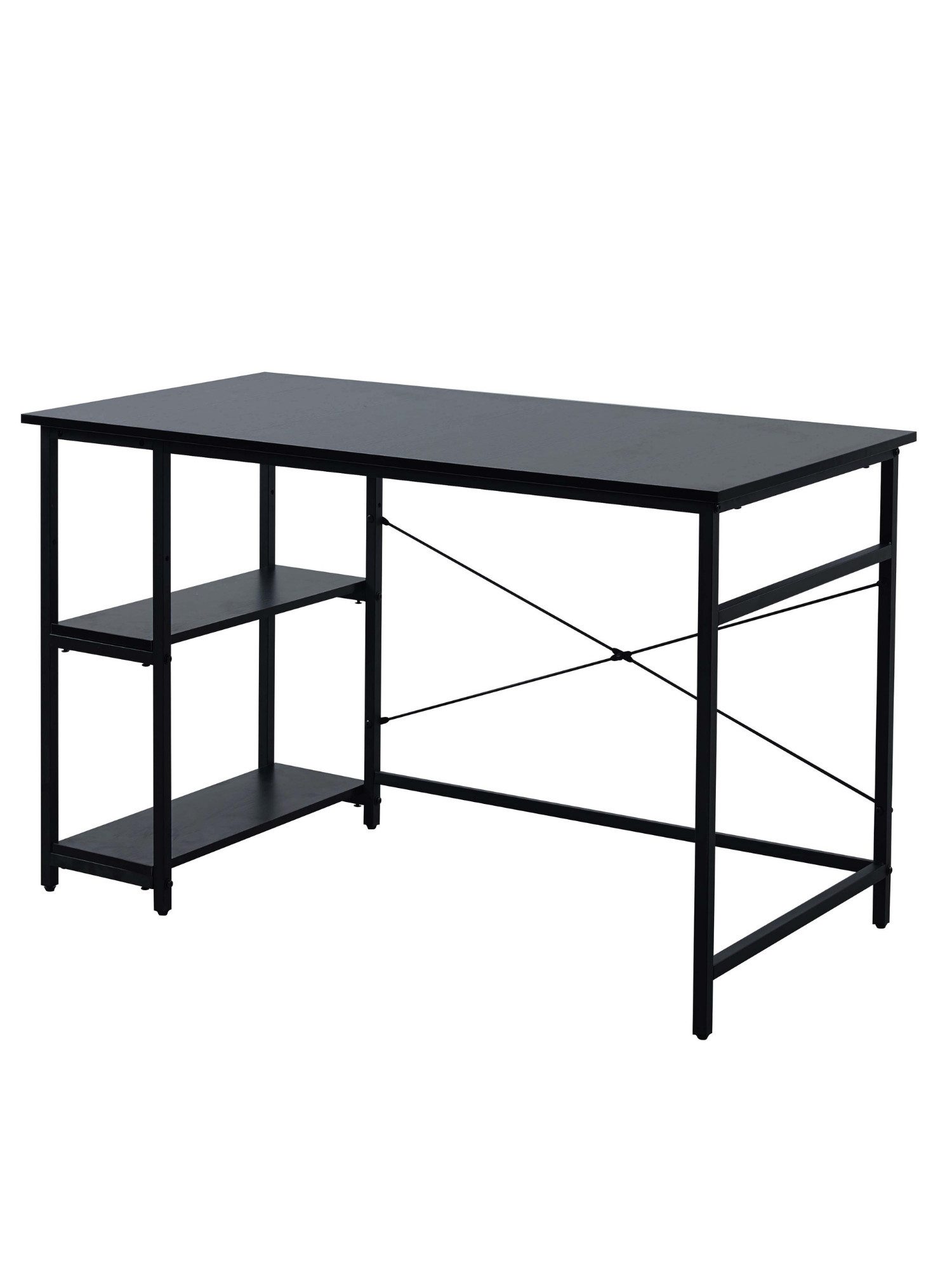 Brise Home Computertisch Moderner Schreibtisch mit Ablagefächern – ideal fürs Homeoffice (Einzelmöbel, Einzeltisch inklusive Montageset und Anleitung)