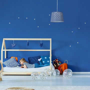 relaxdays Hängeleuchte Kinderzimmerlampe Sterne, Blau