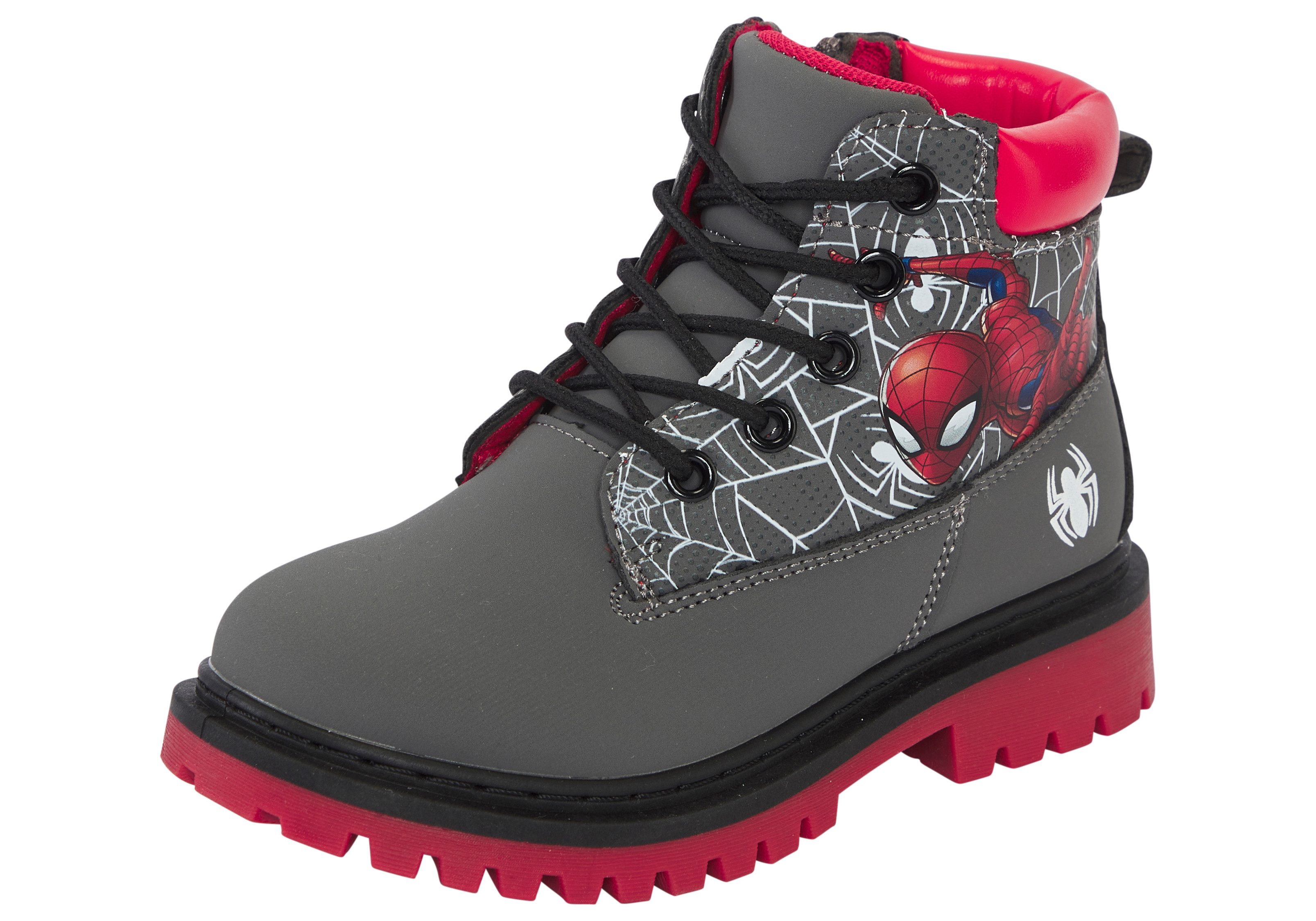 Disney SPIDERMAN Schnürboots Winterschuhe, Winterboots, Schnürstiefel, Winterstiefel