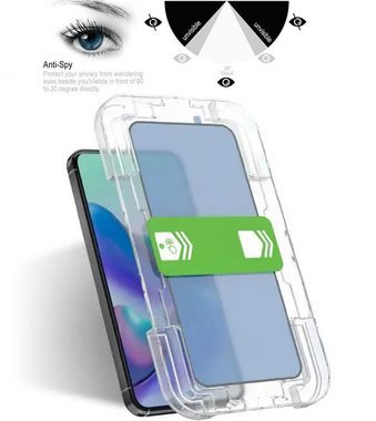 Protectorking Schutzfolie 6x Blickschutz 9H Panzerhartglas für iPhone 11 Pro 3D KLAR echtes, (6-Stück), Displayschutz, Schutzglas ANTI-SPY PRIVACY BLICKSCHUTZ