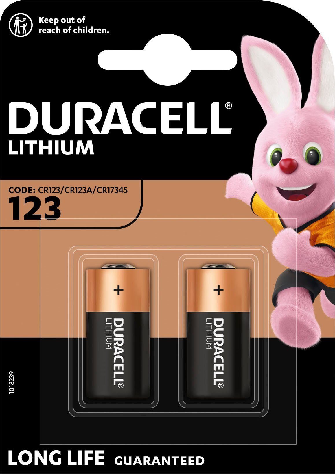 Duracell Duracell CR123 Fotobatterie CR123A Lithium 1400 mAh 3 V 2 St. Fotobatterie