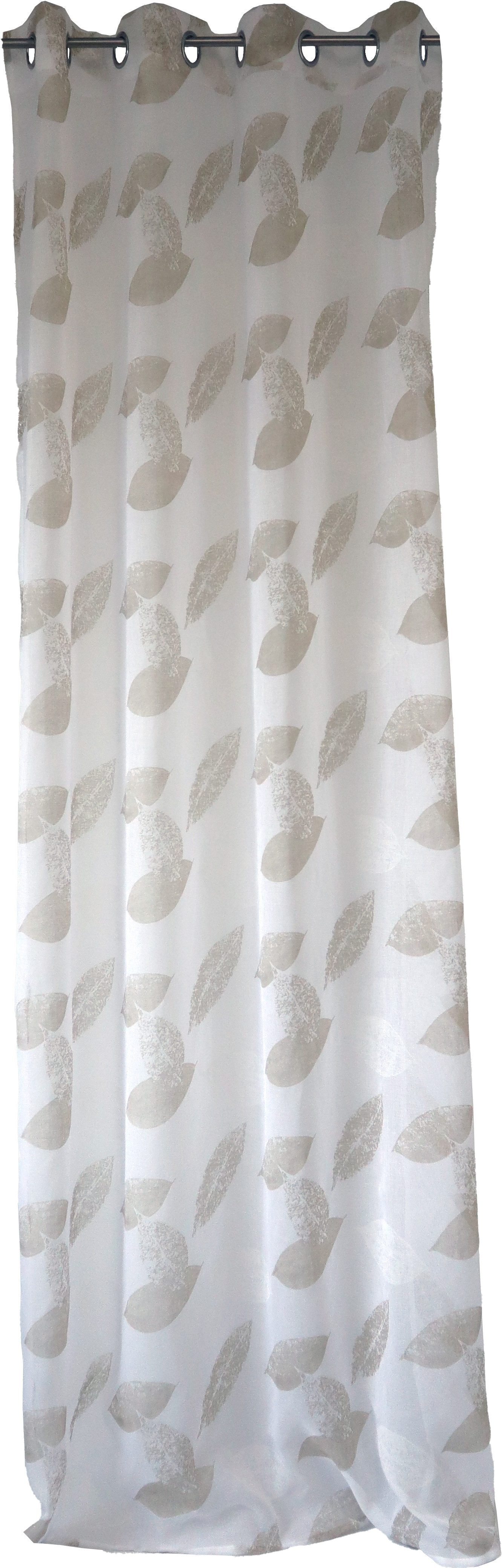 EXPERIENCE Vorhang Scheibengardine Ösenschal 140x245 cm modernes Design Polyester, Ösen, halbtransparent