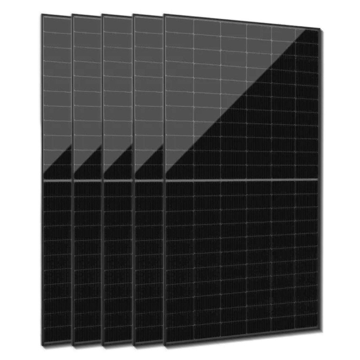 JOLYWOOD Solarmodul Jolywood 4x 500W Glas-Glas Solarmodul Solarpanel FullBlack bifazial