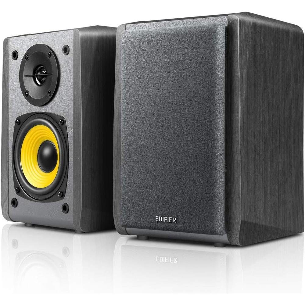Edifier® R1010BT Kompakte Bluetooth-Regallautsprecher Regal-Lautsprecher Stereo (Bluetooth, Schwarz)