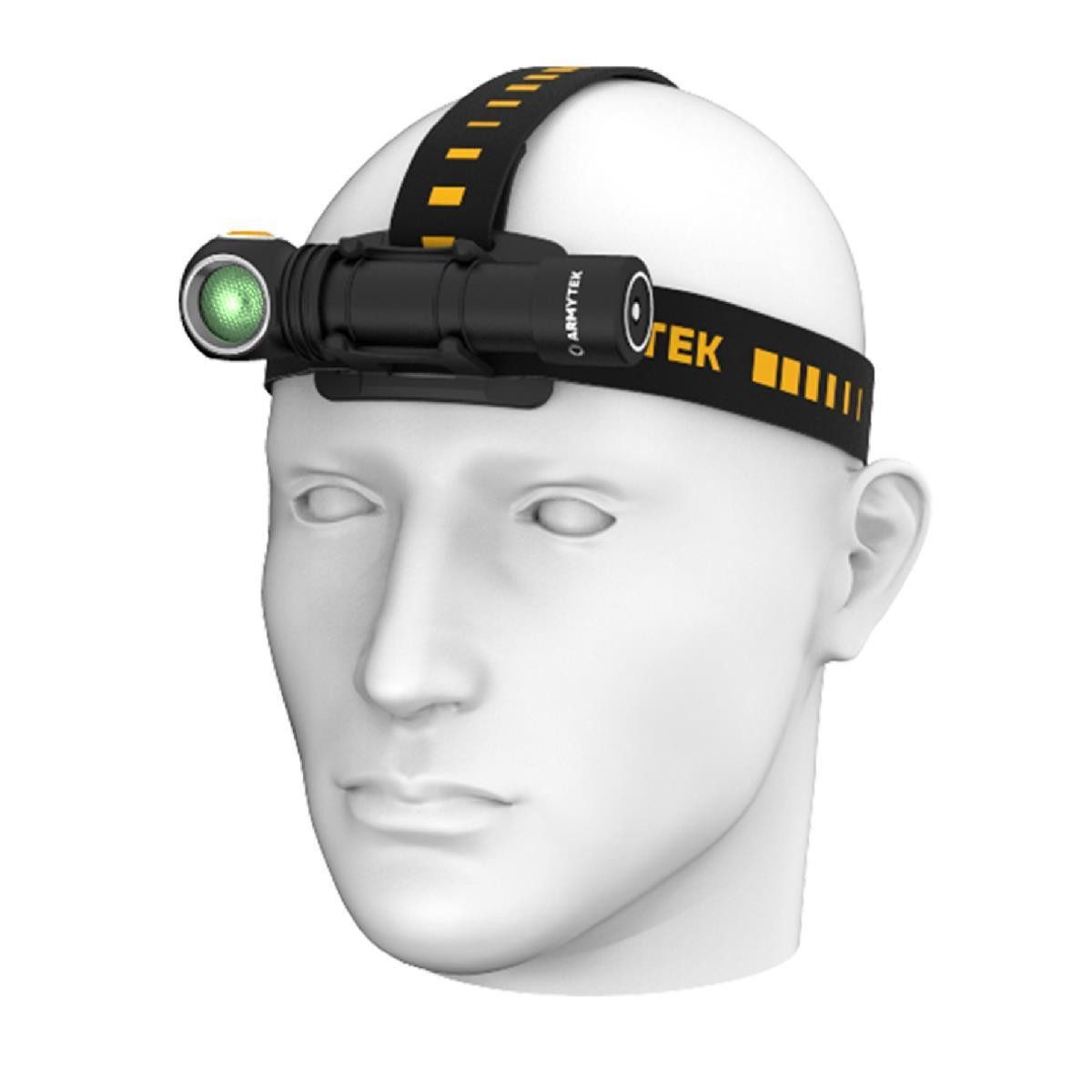 Armytek LED Taschenlampe Armytek Wizard C2 WG Taschenlampe / Stirnlampe - Licht weiß und grün