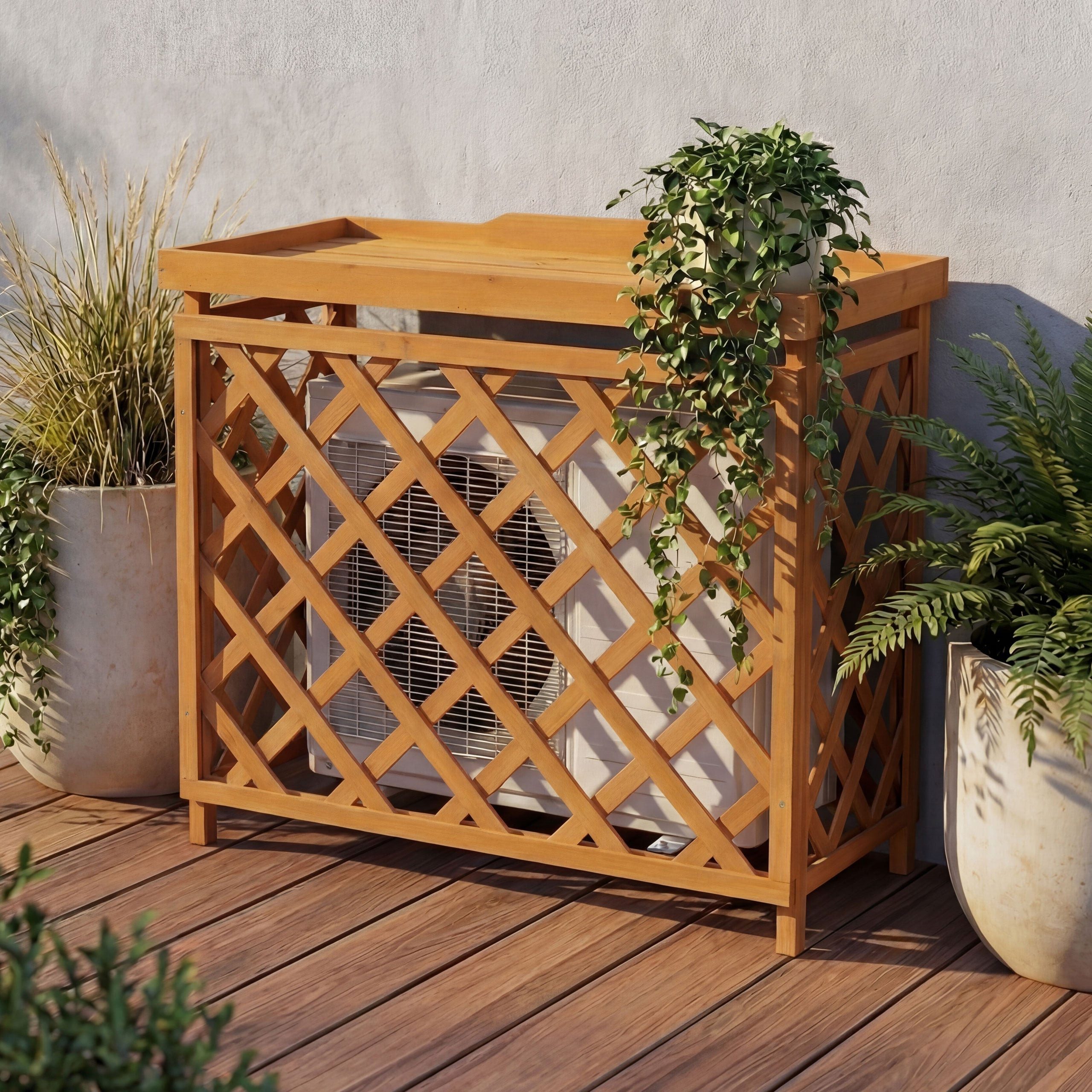 MCW Klimaanlagen-Verkleidung MCW-Q14, Zubehör für Klimaanlagen und Wärmetauscher, Optimale Luftzirkulation durch Gitterdesign