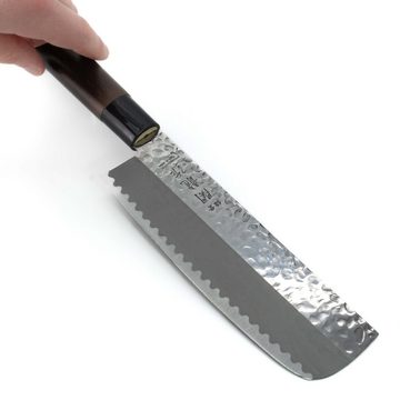 teayumi Asiamesser Sekiryu Nakiri Hocho Kochmesser Silber Braun Schwarz