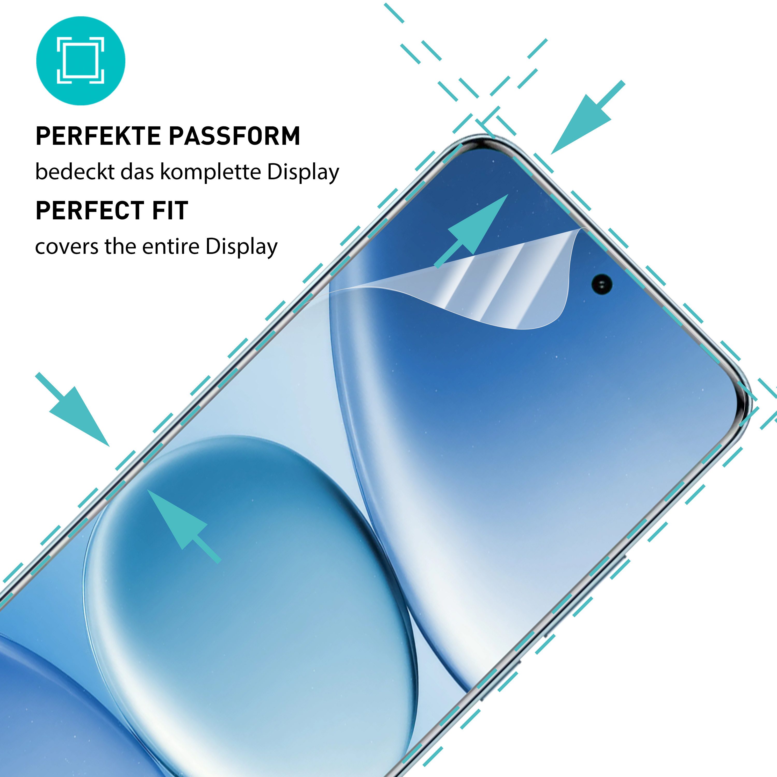 smartect Displayschutzfolie TPU Schutzfolie Klar für Xiaomi Redmi Note 15 Pro 4G / 15 Pro Plus, Set, 2 Stück, Panzerfolie Bildschirm Displayfolie