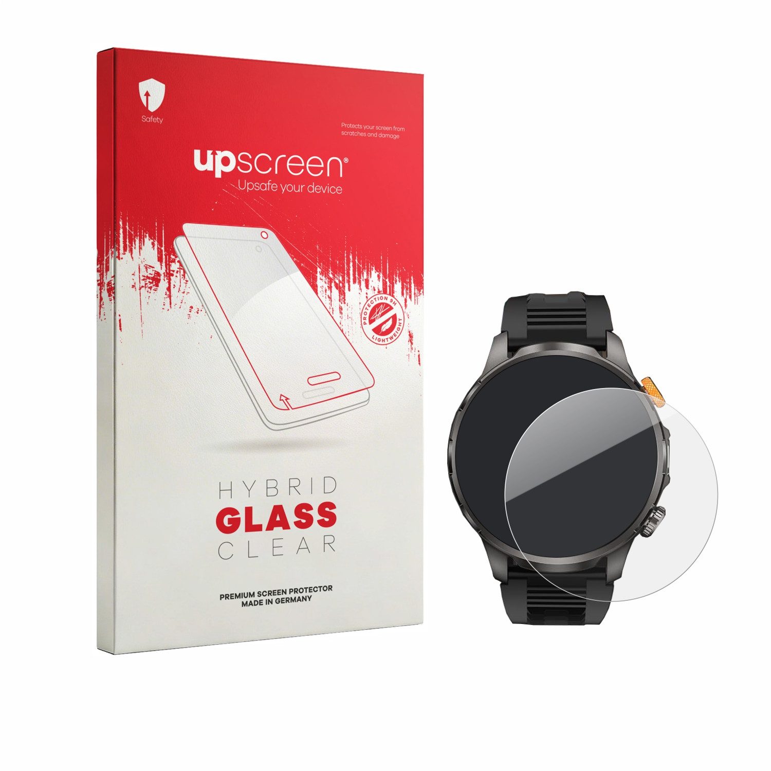upscreen Displayschutzglas Folie für Banlvs AK90 1.91", Schutzfolie Glas Panzer Display Schutz klar
