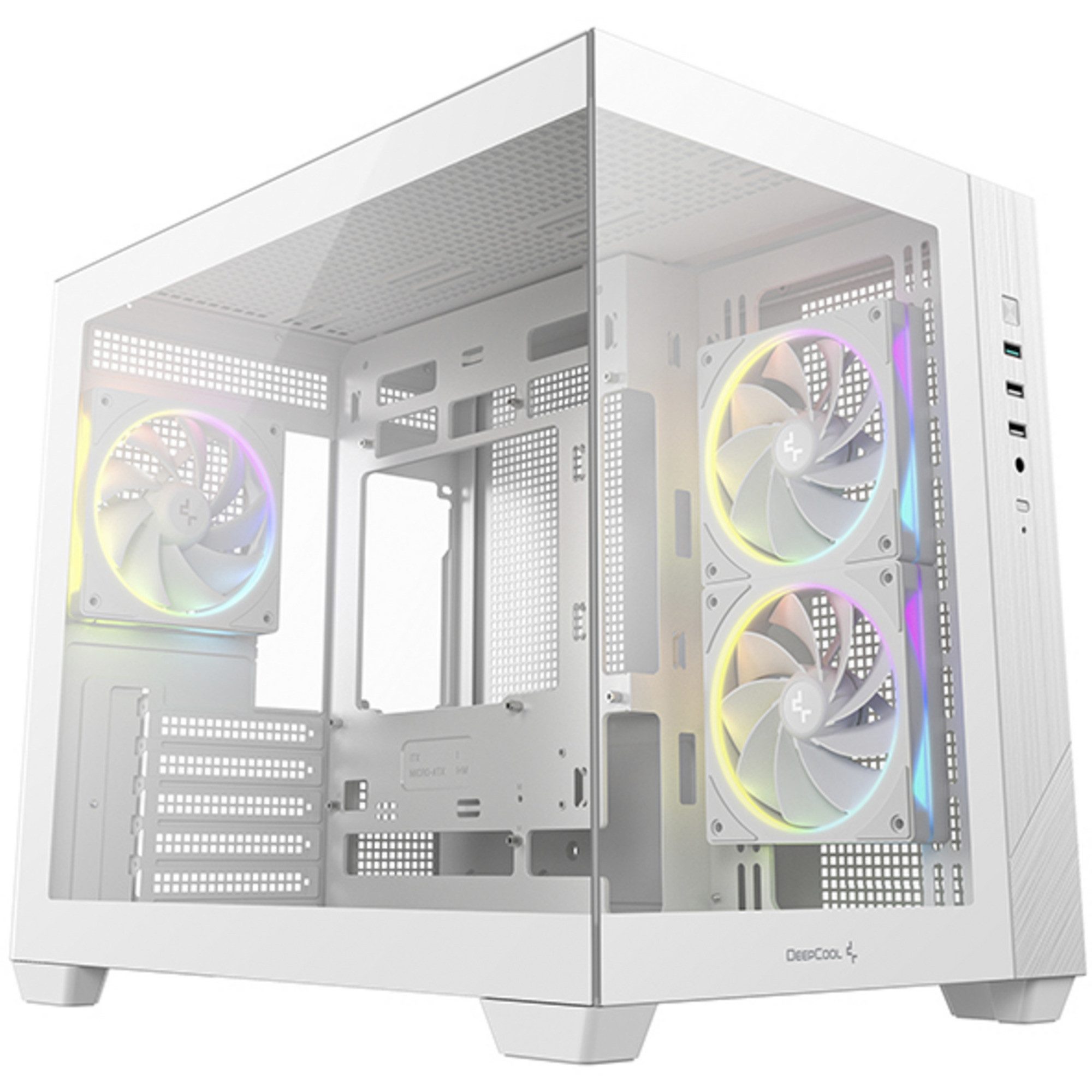 DeepCool PC-Gehäuse DeepCool DeepCool CG330 3F WH, Tower-Gehäuse