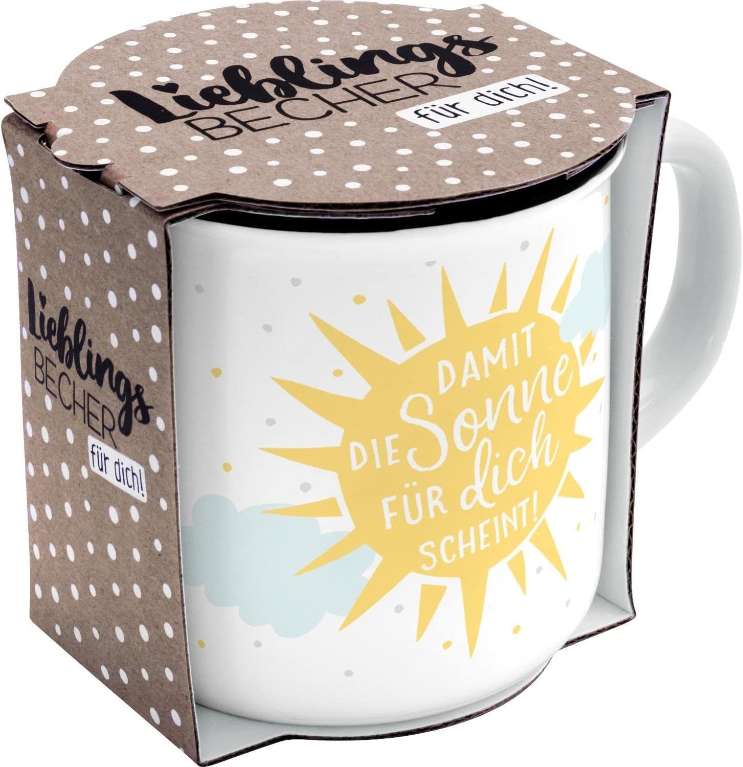 Sheepworld Tasse Tasse Becher Kaffeetasse Bürotasse Lieblingsbecher Sheepworld Sonne, Porzellan