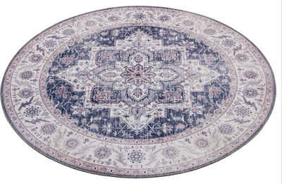 Teppich Anthea, NOURISTAN, rund, Höhe: 5 mm, Orientalisch, Orient, Vintage, Wohnzimmer, Schlafzimmer, Esszimmer