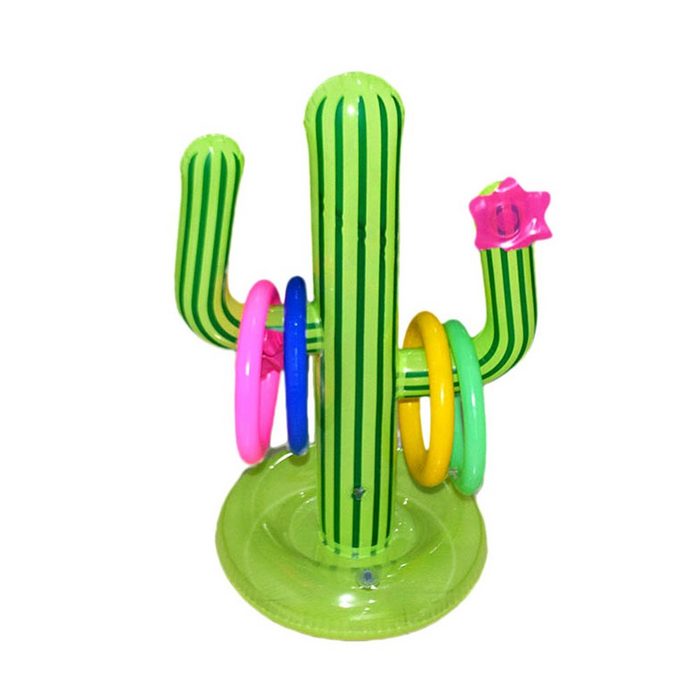 longziming Lernspielzeug 5 St Ringwurfspiel Aufblasbare Aufblasbares Kaktus Ring Wurf Spiel kit