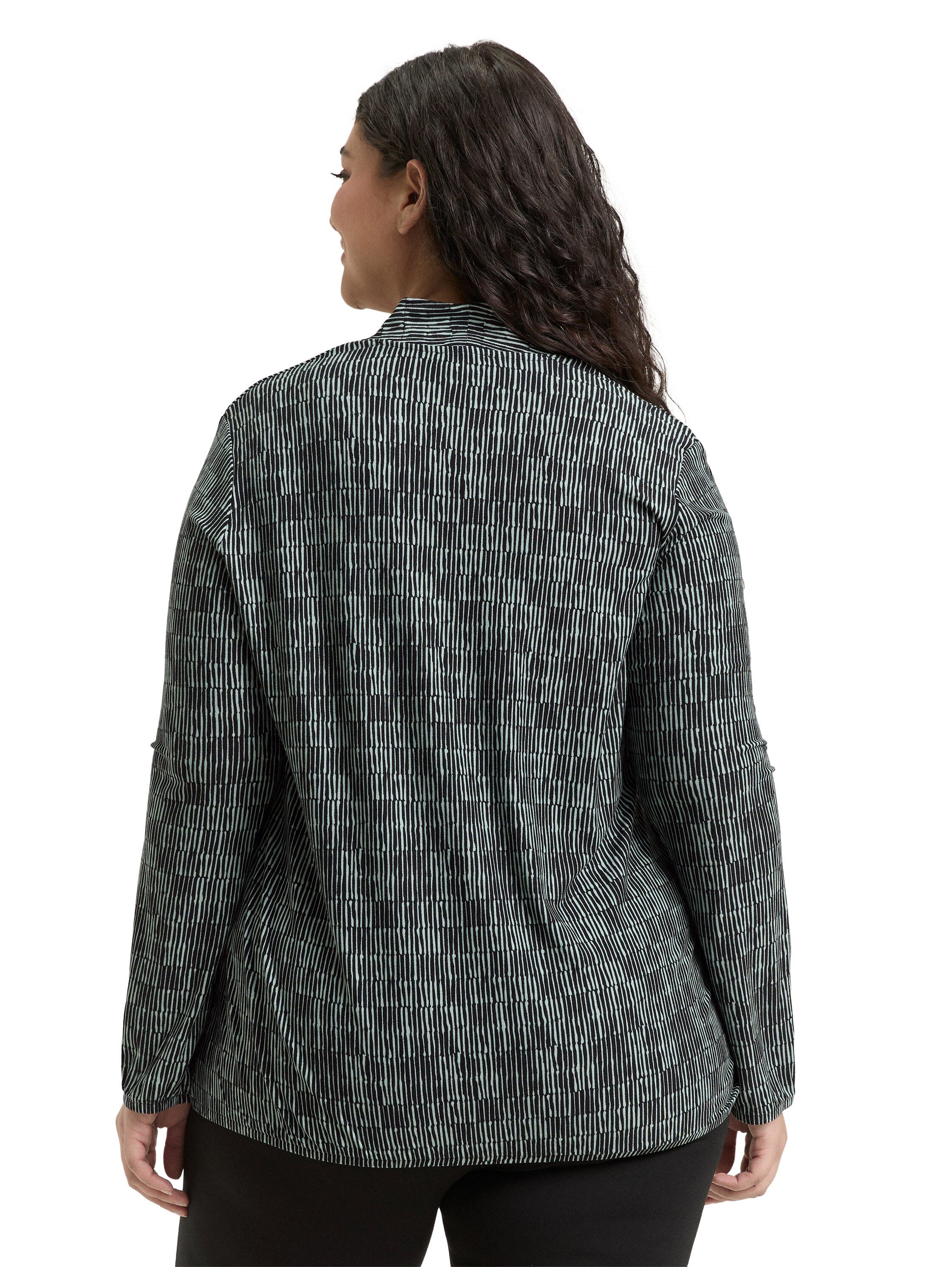 TOM TAILOR PLUS T-Shirt mit All-Over Print günstig online kaufen