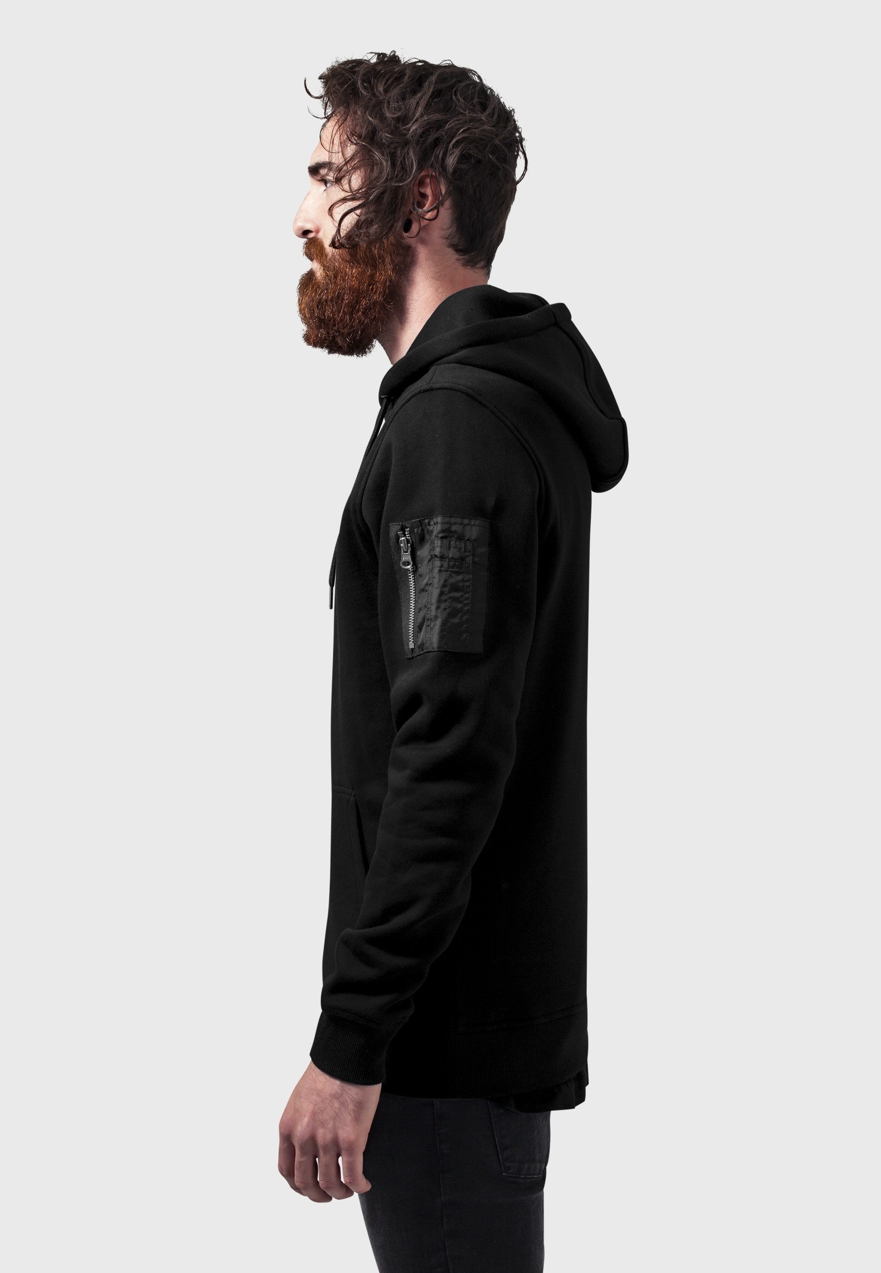URBAN CLASSICS Sweatshirt Urban Classics Herren Sweat Bomber Hoody (1-tlg)