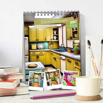 CALVENDO Wandkalender Küchenträume (Tischkalender 2024 DIN A5 hoch), CALVENDO Monatskalender