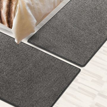 Bettumrandung Ponto, 5 Farben & 3 Größen, Bettvorleger Floordirekt, Höhe 6.5 mm, (3-tlg)