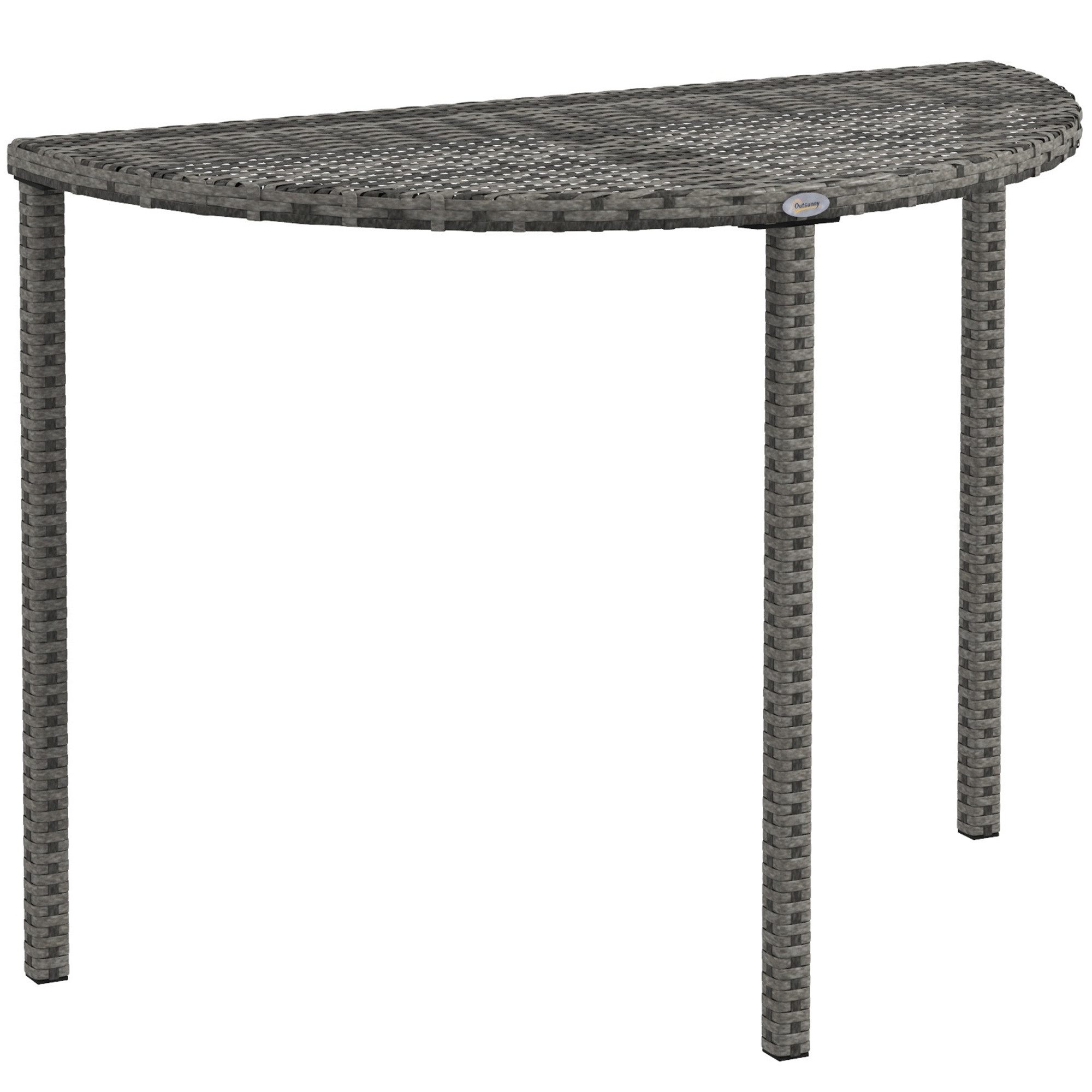 Outsunny Beistelltisch Balkontisch Garten Couchtisch (Gartenmöbel, günstig online kaufen