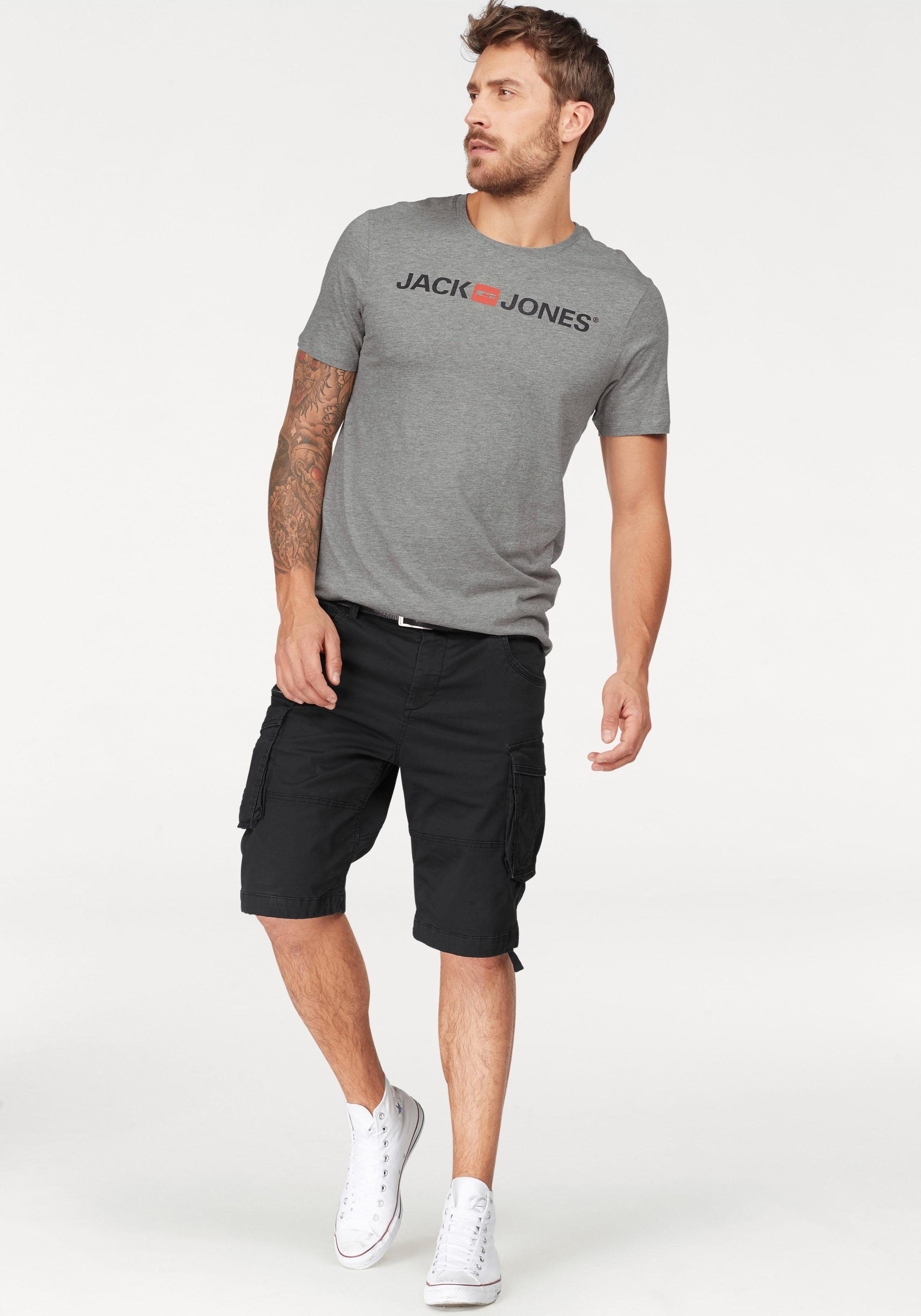 Jack & Jones T-Shirt JJECORP mit Print, vielseitig kombinierbar für den Alltag Logodruck, modisch, regular fit, Baumwolle, Rundhals – Bild 4 von 5