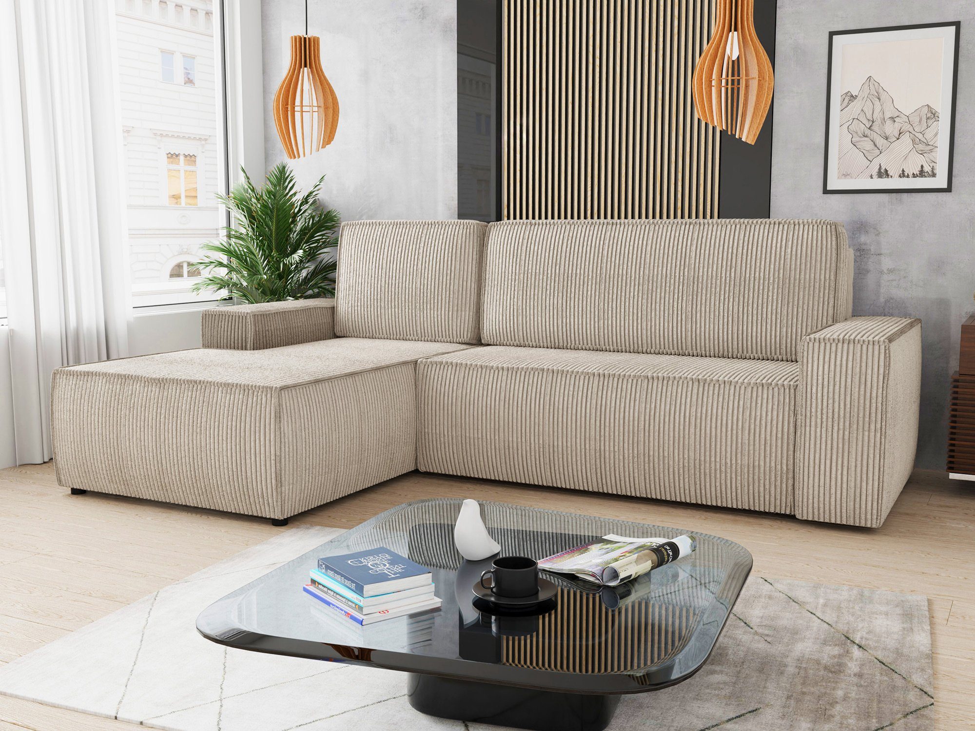 Sofnet Ecksofa Totti L, mit Schlaffunktion günstig online kaufen