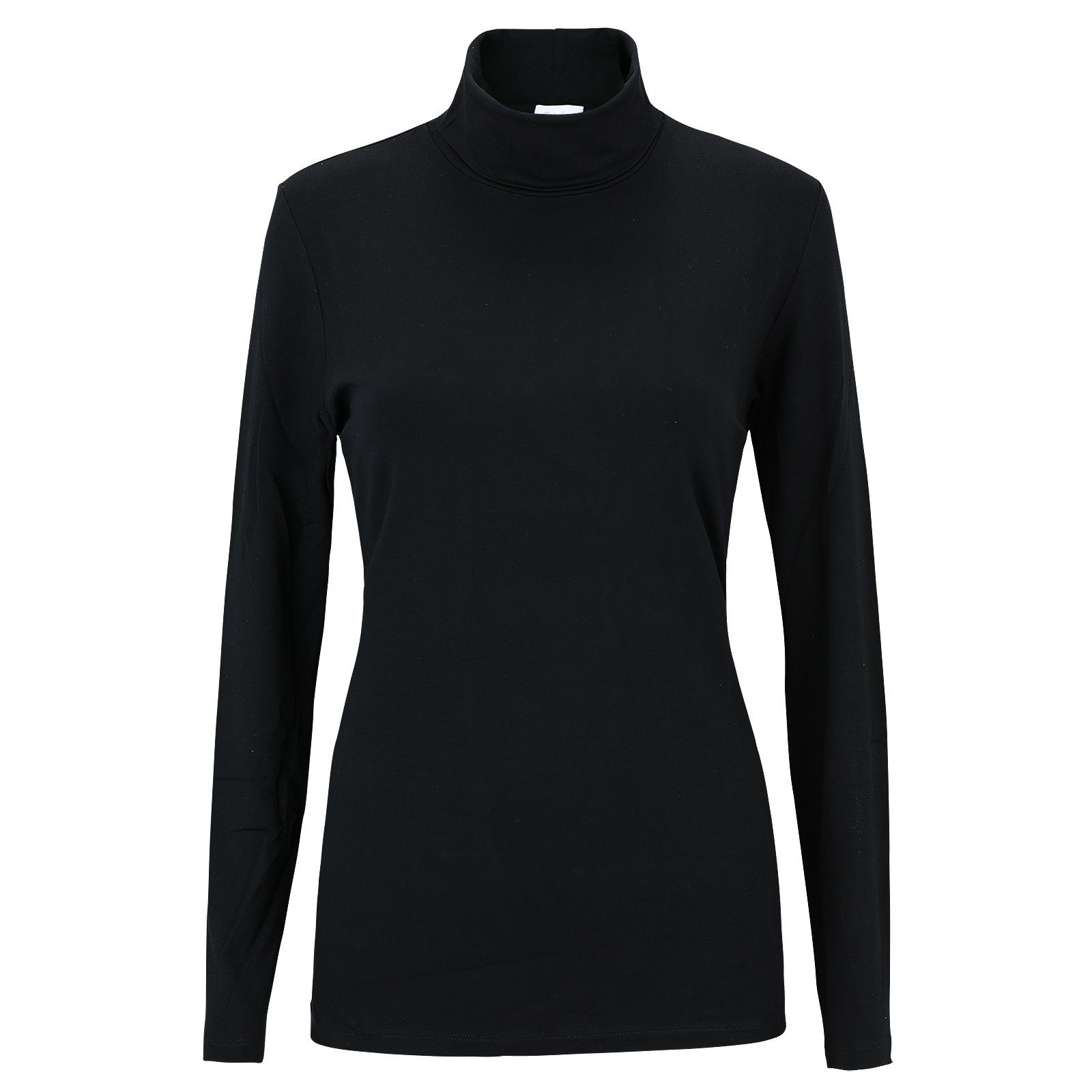 Estefania for woman Rollkragenshirt Basic Langarm-Rolli mit gerafften Ärmel günstig online kaufen