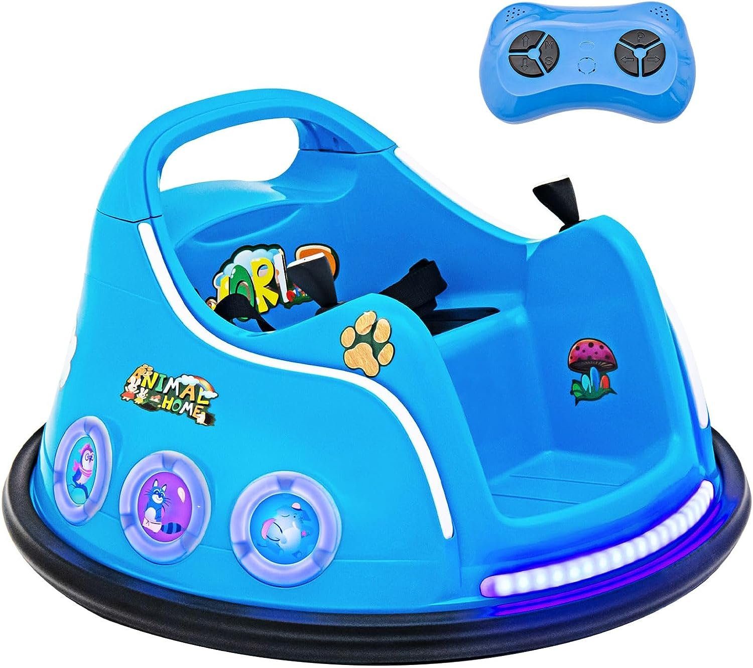 KOMFOTTEU Elektro-Kinderauto Autoscooter, blinkendem LED-Licht & günstig online kaufen