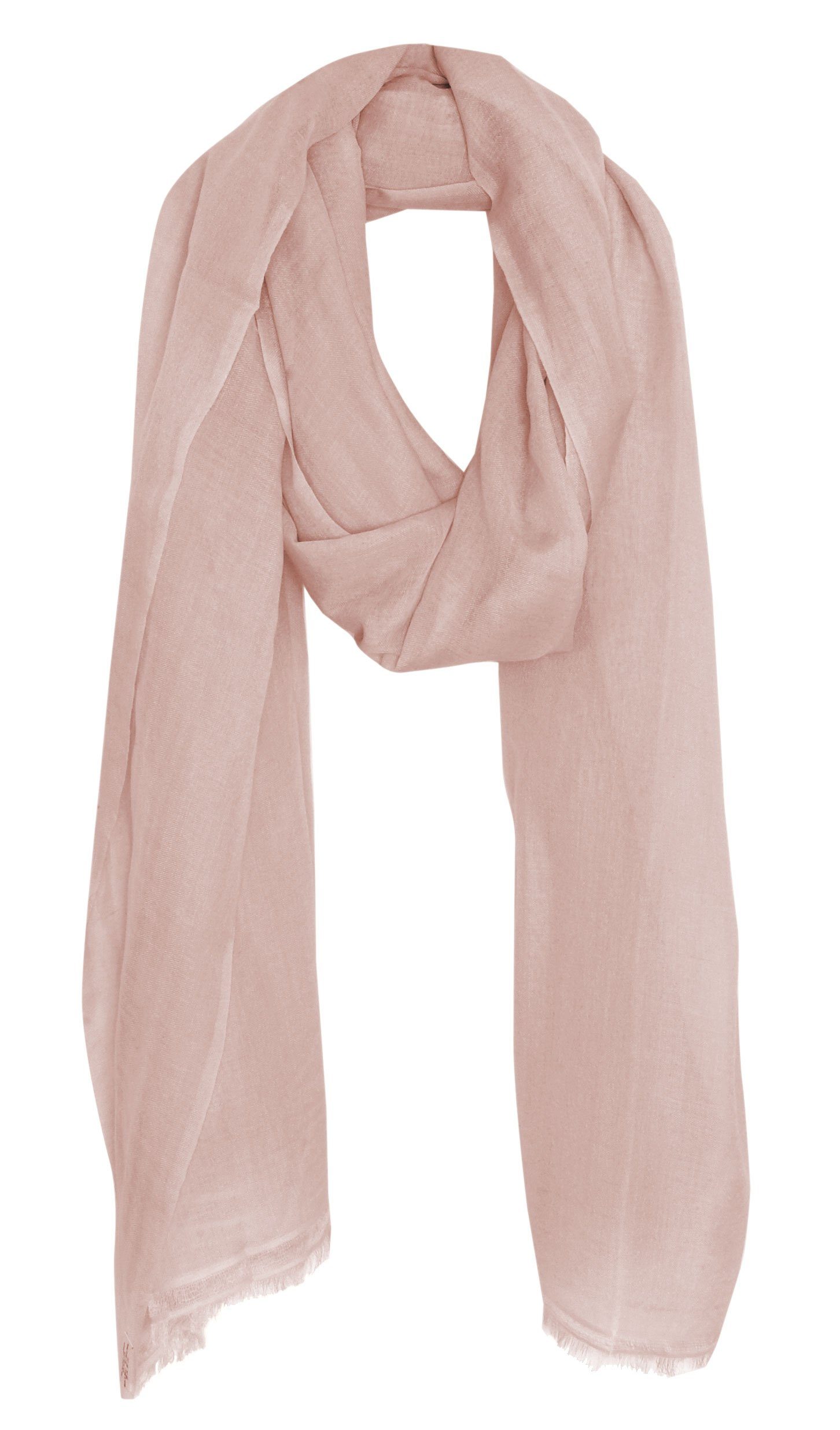 Bovari Pashmina Schal Damen - 70% Kaschmir 30% Seide - extra leicht / extra dünn, Sommerschal