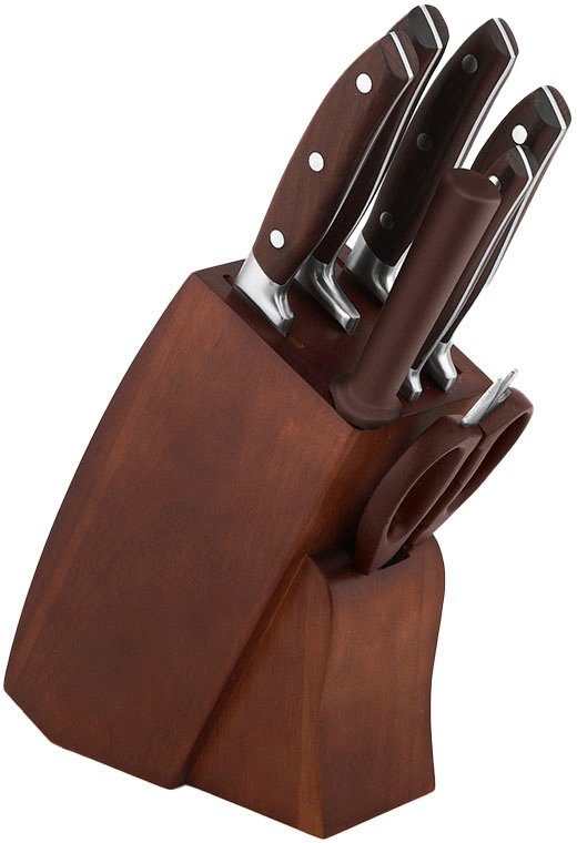 Carl Schmidt Sohn Messerblock Soltau (8tlg), aus Holz, Messer aus geschmiedetem Edelstahl