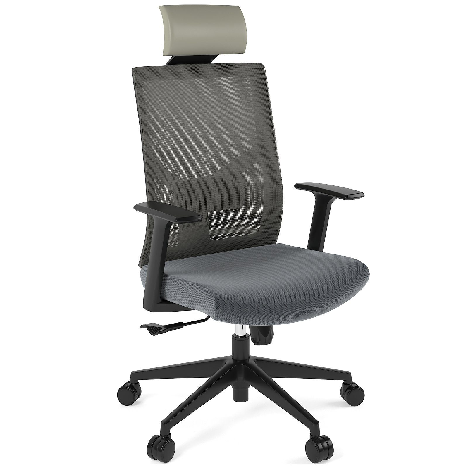 FLEXISPOT Schreibtischstuhl BS1, Hoher Rücken Ergonomischer Stuhl mit  integrierter Lordosenstütze, 3D-Schwebe-Technologie, 7,5 cm dicker Sitz,  passt perfekt zum menschlichen Körper und hilft, Druck abzubauen, Bis 250kg  Belastbar