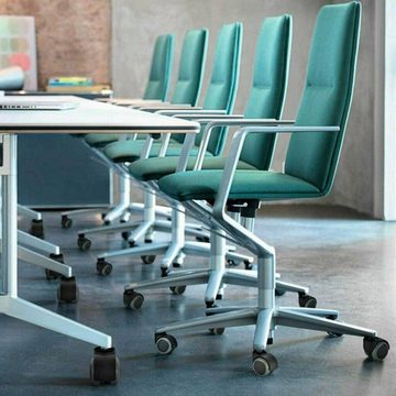 BlingBin Stuhlrolle 5 x Rollen für Bürostuhl Caster Wheels für Schreibtisch Stuhl, (5er Set, 5-St), Bodenschutz leise glatt auf Böden