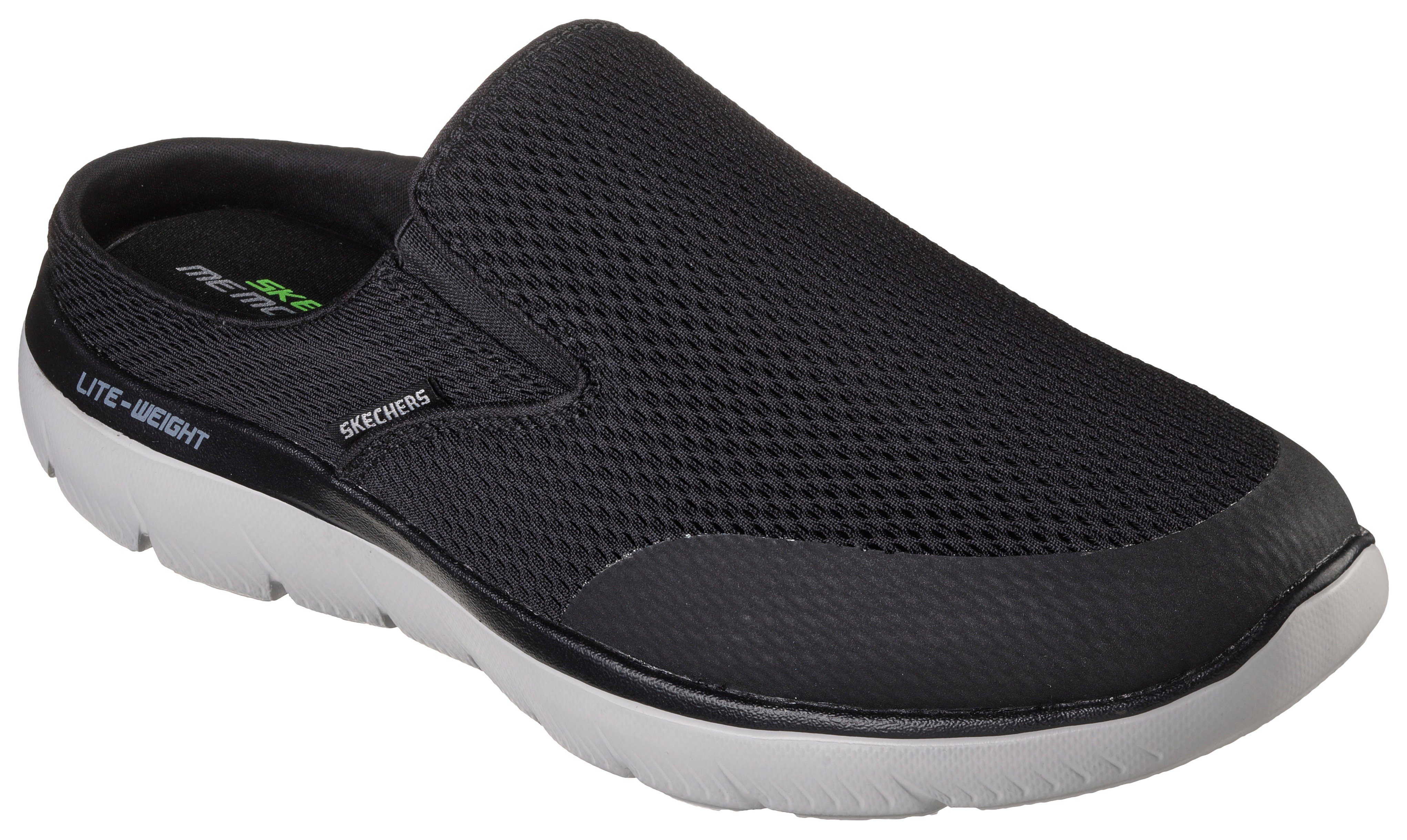 Skechers SUMMITS schwarz-weiß Look sportiven Clog im