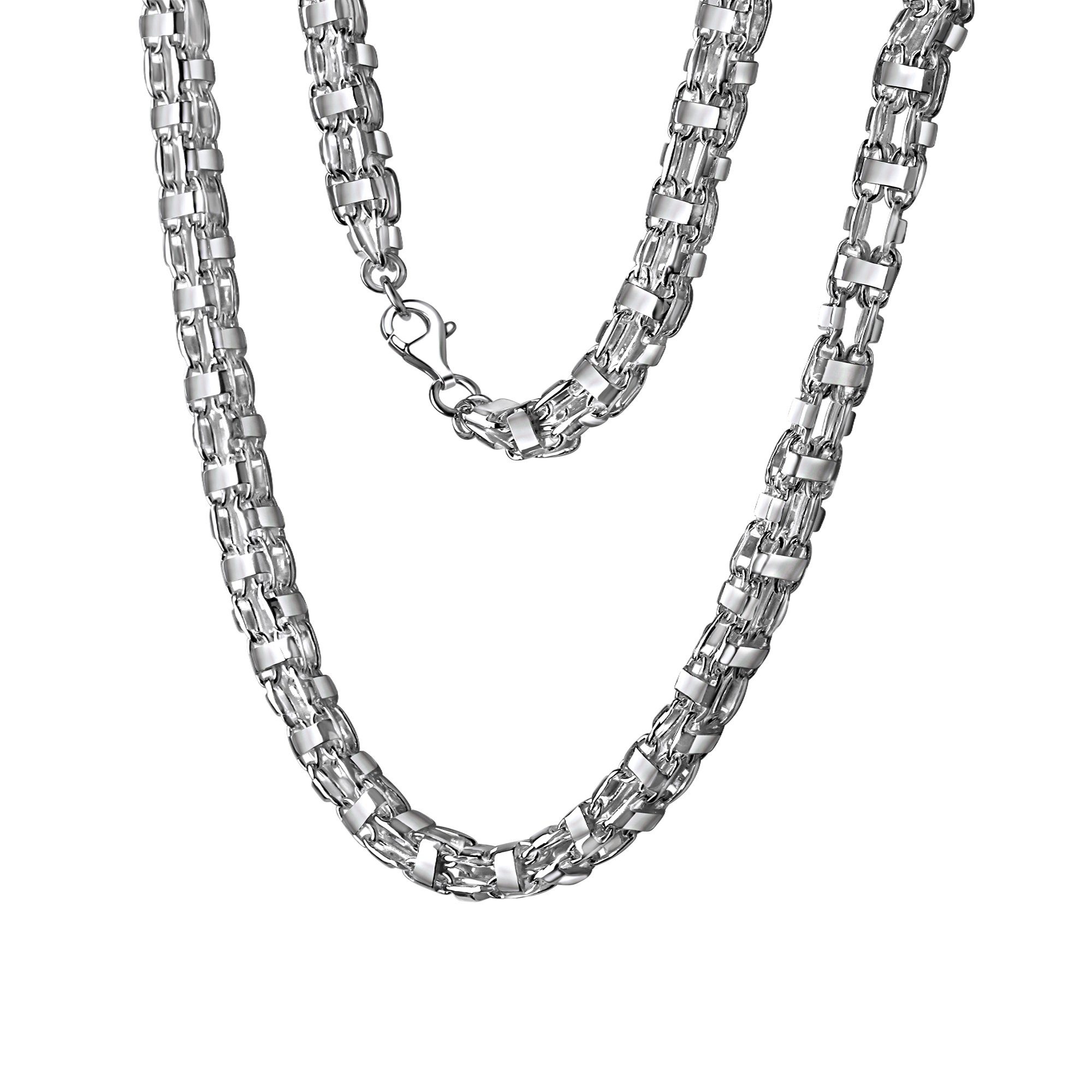 925/- Silber Collierkettchen Sterling Käfigkette cm Vivance 60 weiß