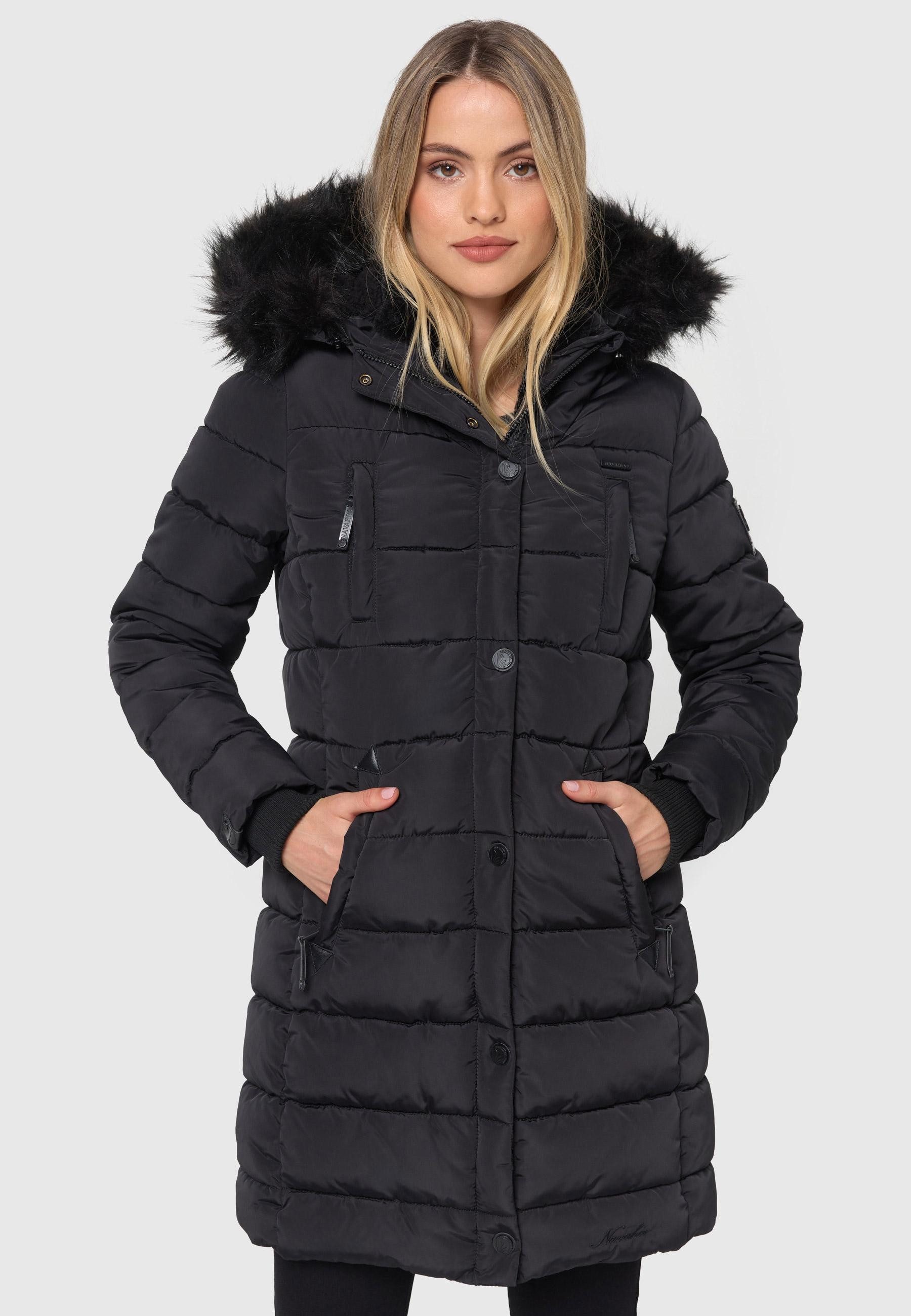 Navahoo Winterjacke Navahoo Lotusblüte Princess Damen Winter Steppjacke B89 günstig online kaufen