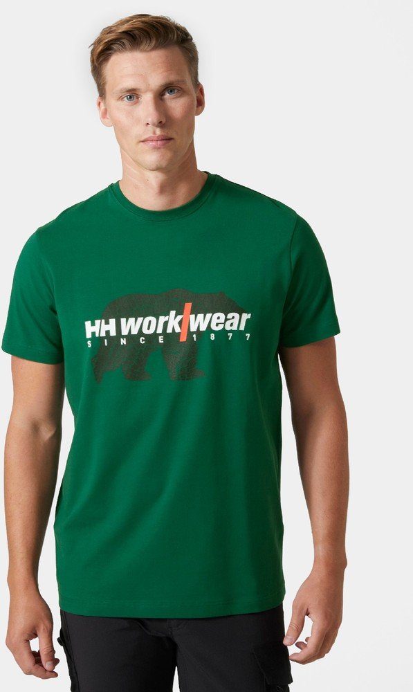 Black/Dark T-Shirt T-Shirt Helly Orange Hansen Logo