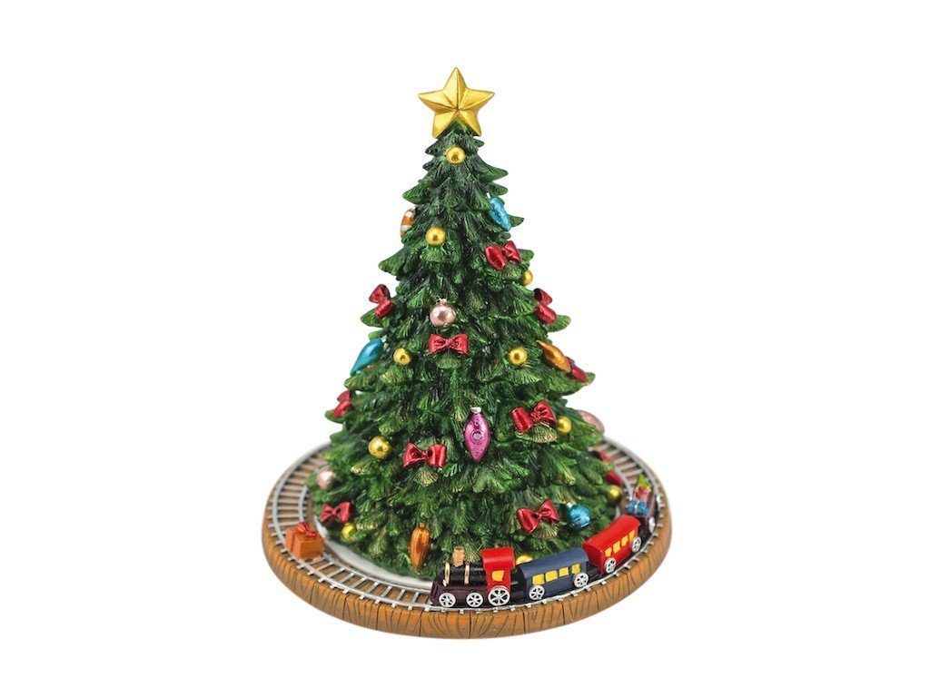 Spieluhr Weihnachtsbaum mit Zug